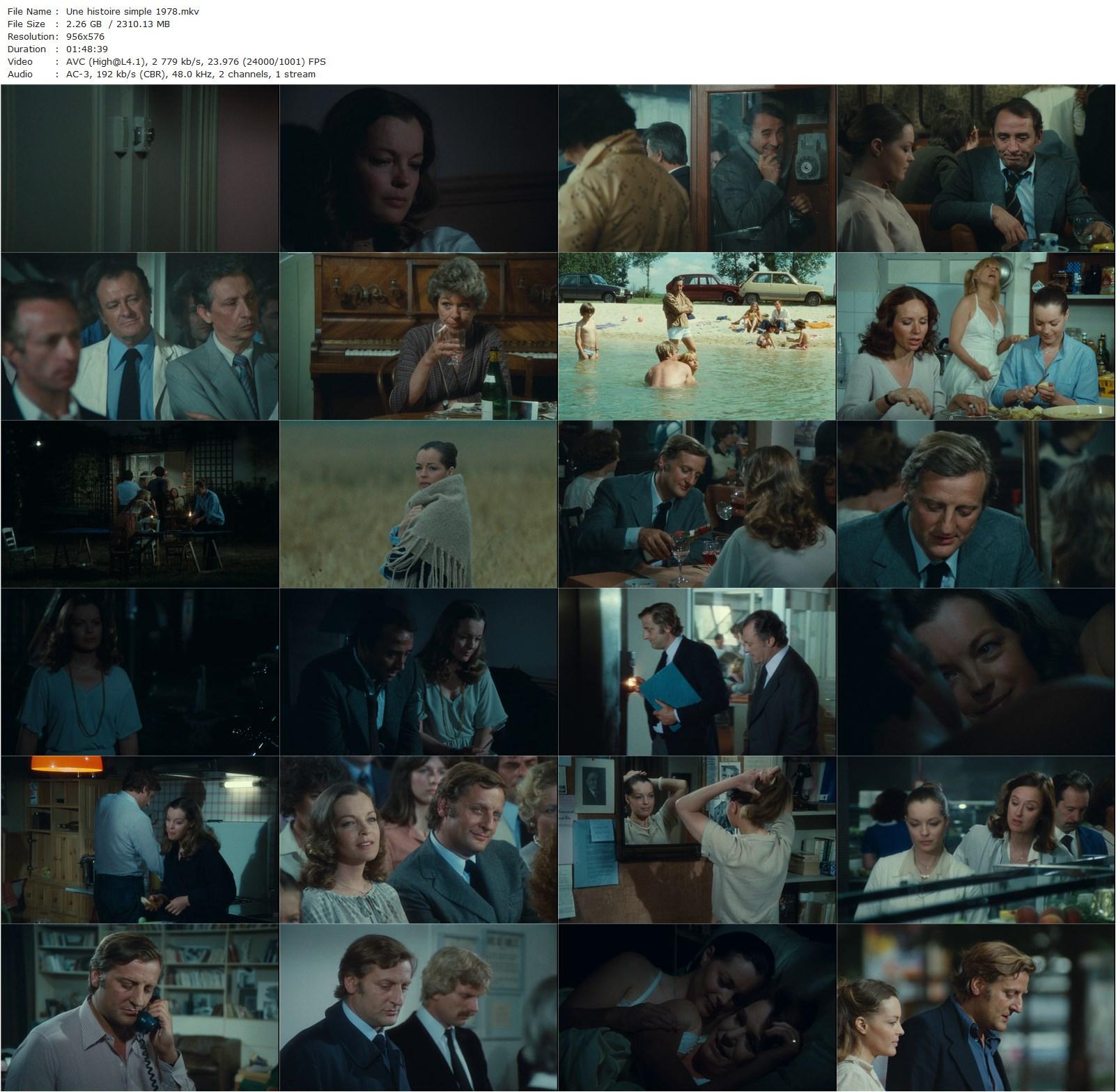 A Simple Story / Une histoire simple (1978) Claude Sautet, Romy Schneider, Bruno Cremer, Claude Brasseur-poster