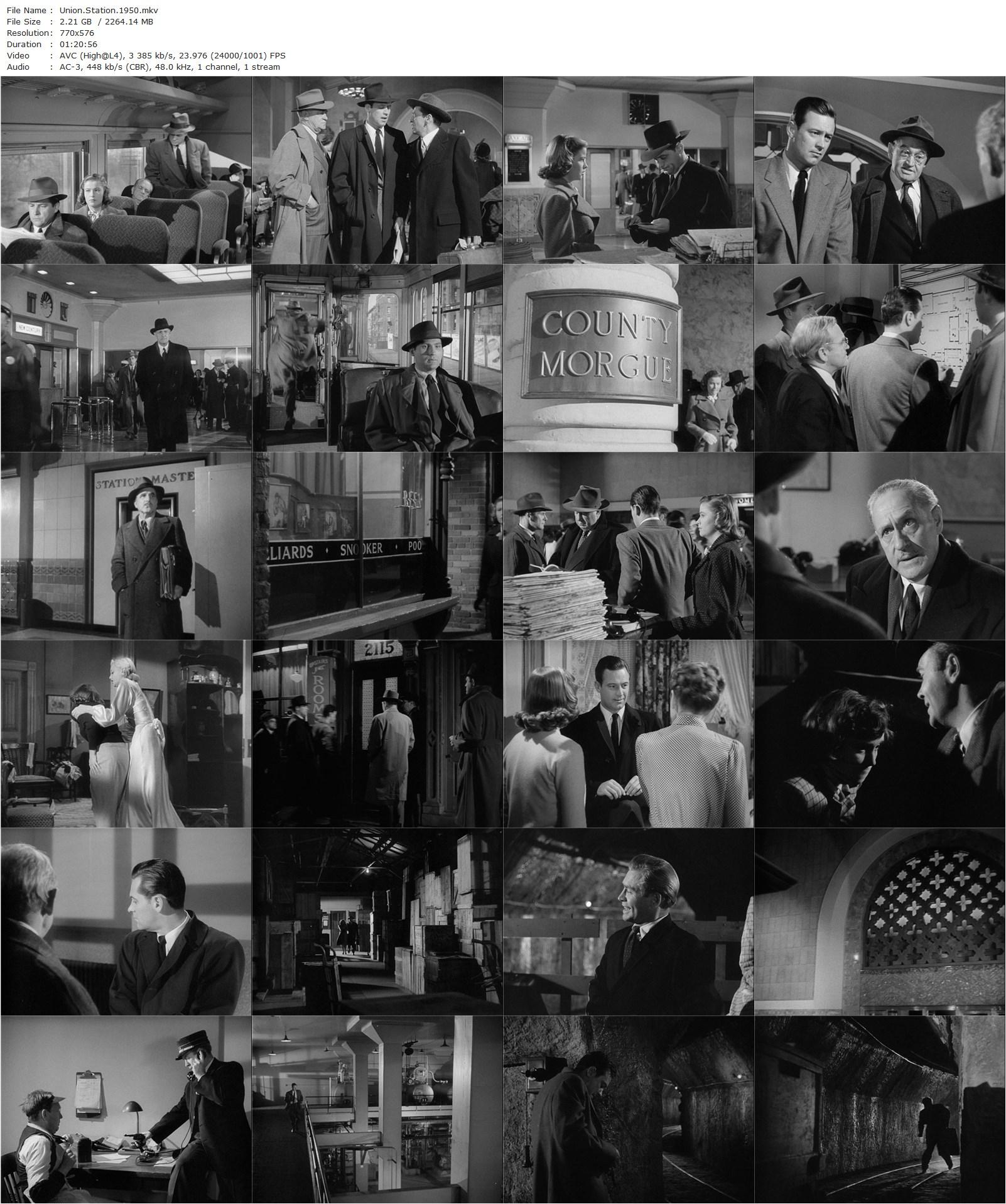 Union Station (1950) Rudolph Maté, William Holden, Nancy Olson, Barry Fitzgerald-poster