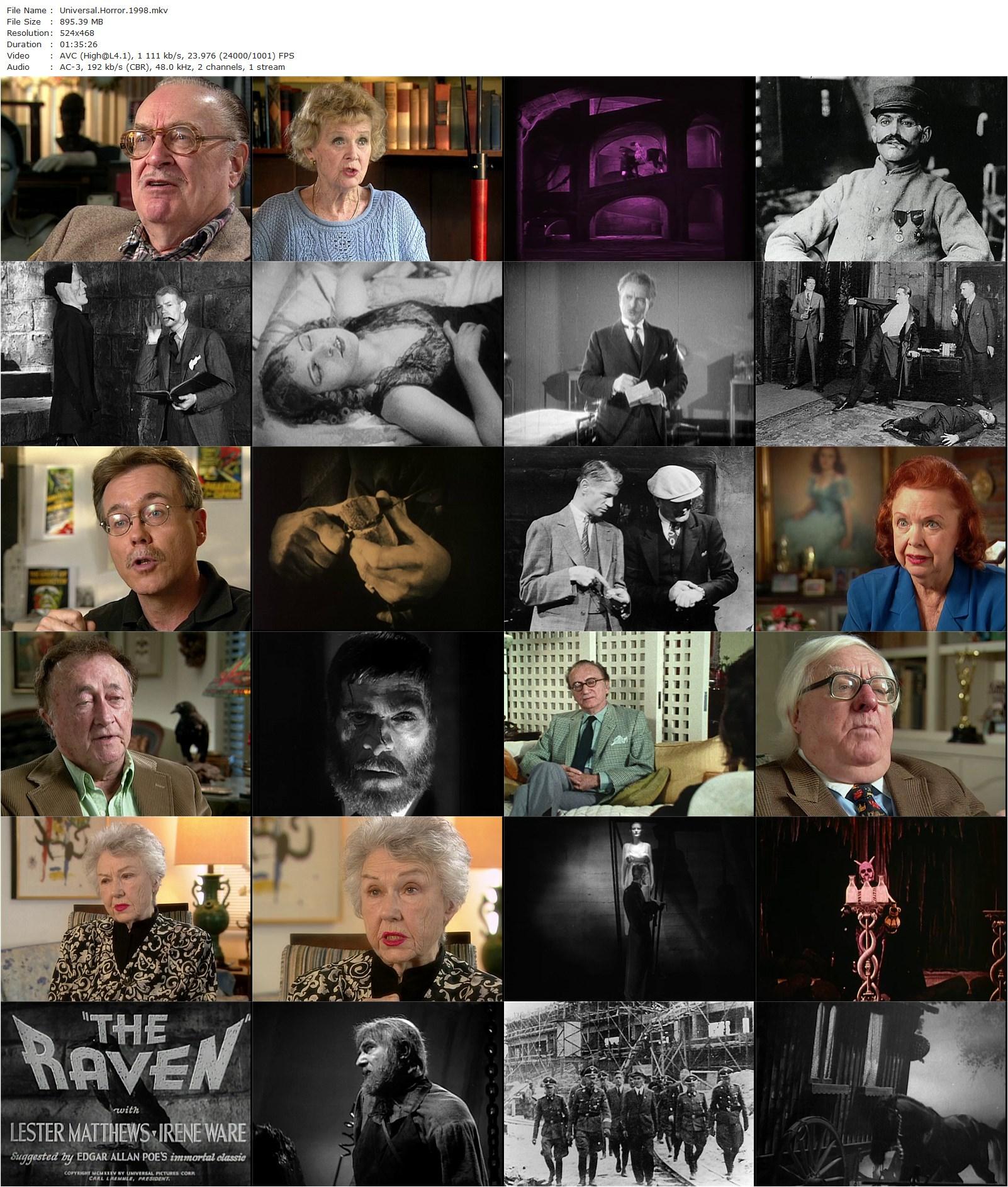 Universal Horror (1998) Kevin Brownlow, Kenneth Branagh, Christopher Adamson, John Augur-poster