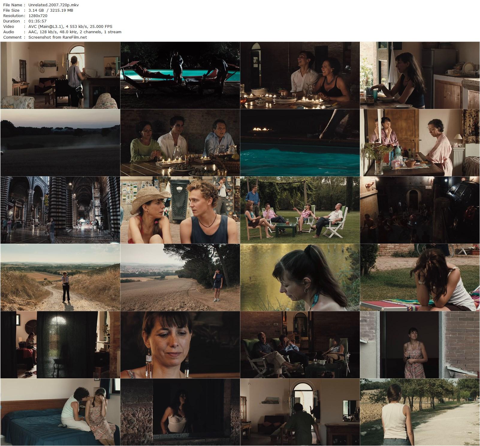 Unrelated (2007) Joanna Hogg, Kathryn Worth, Harry Kershaw, Emma Hiddleston-poster