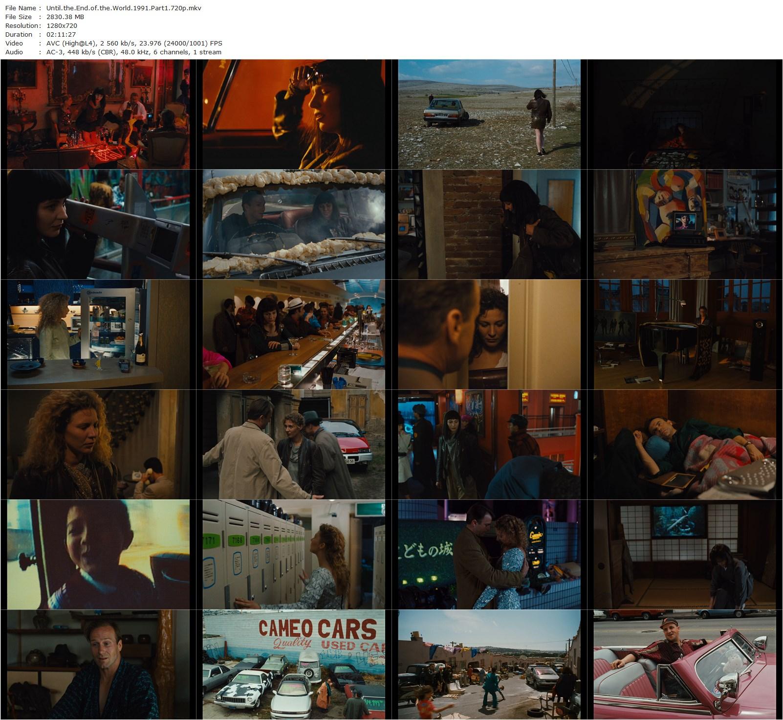 Until the End of the World AKA Bis ans Ende der Welt (1991) Wim Wenders, William Hurt, Solveig Dommartin, Pietro Falcone-poster