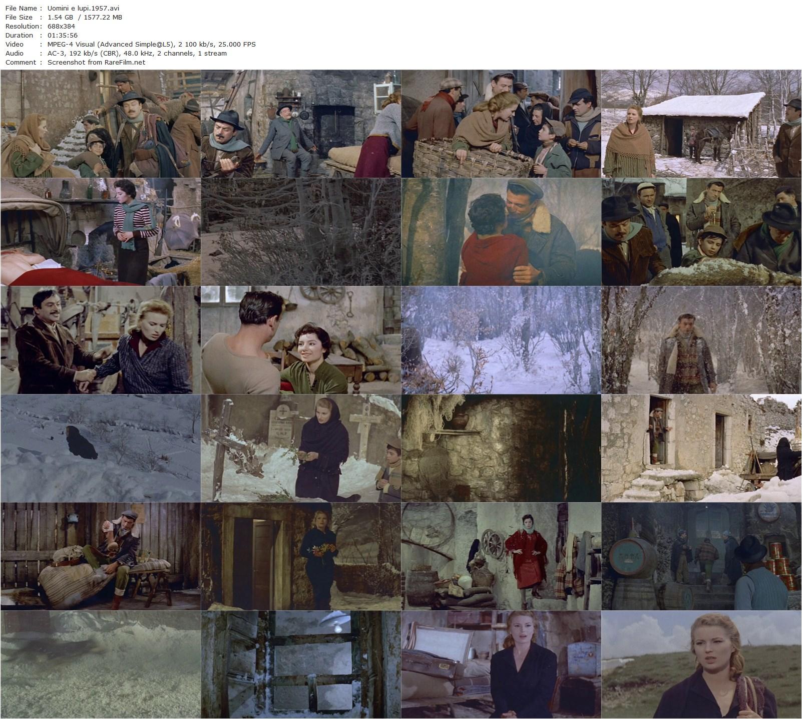 Men and Wolves / Uomini e lupi (1957) Giuseppe De Santis, Leopoldo Savona, Silvana Mangano, Yves Montand, Pedro Armendáriz-poster