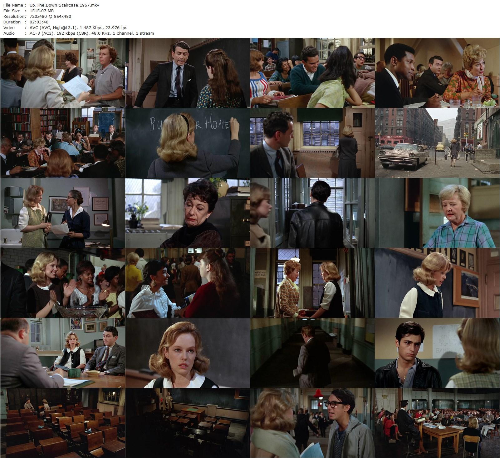 Up the Down Staircase (1967) Robert Mulligan, Patrick Bedford, Sandy Dennis, Eileen Heckart-poster