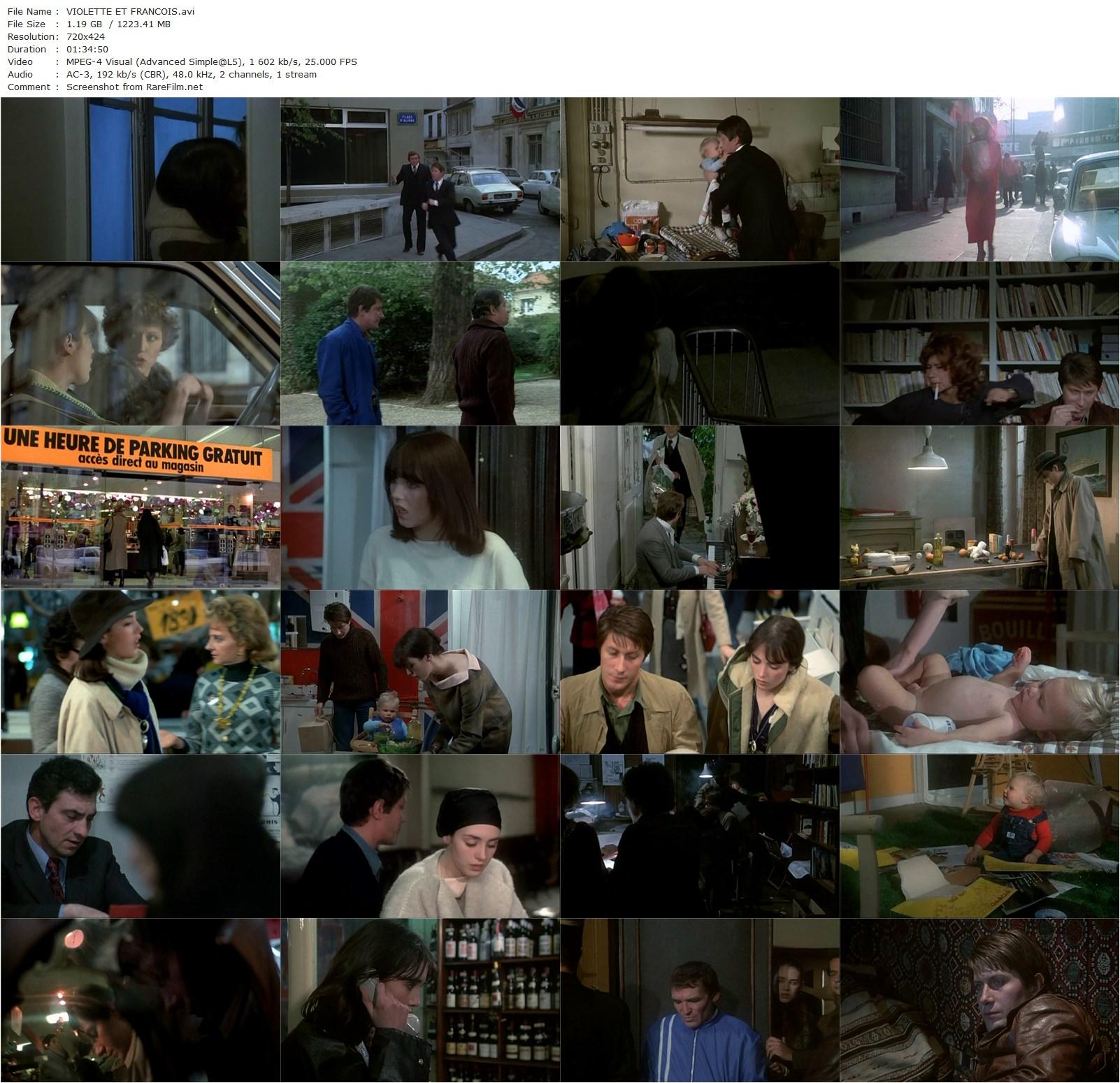 Violette & François (1977) Jacques Rouffio, Isabelle Adjani, Jacques Dutronc, Serge Reggiani-poster