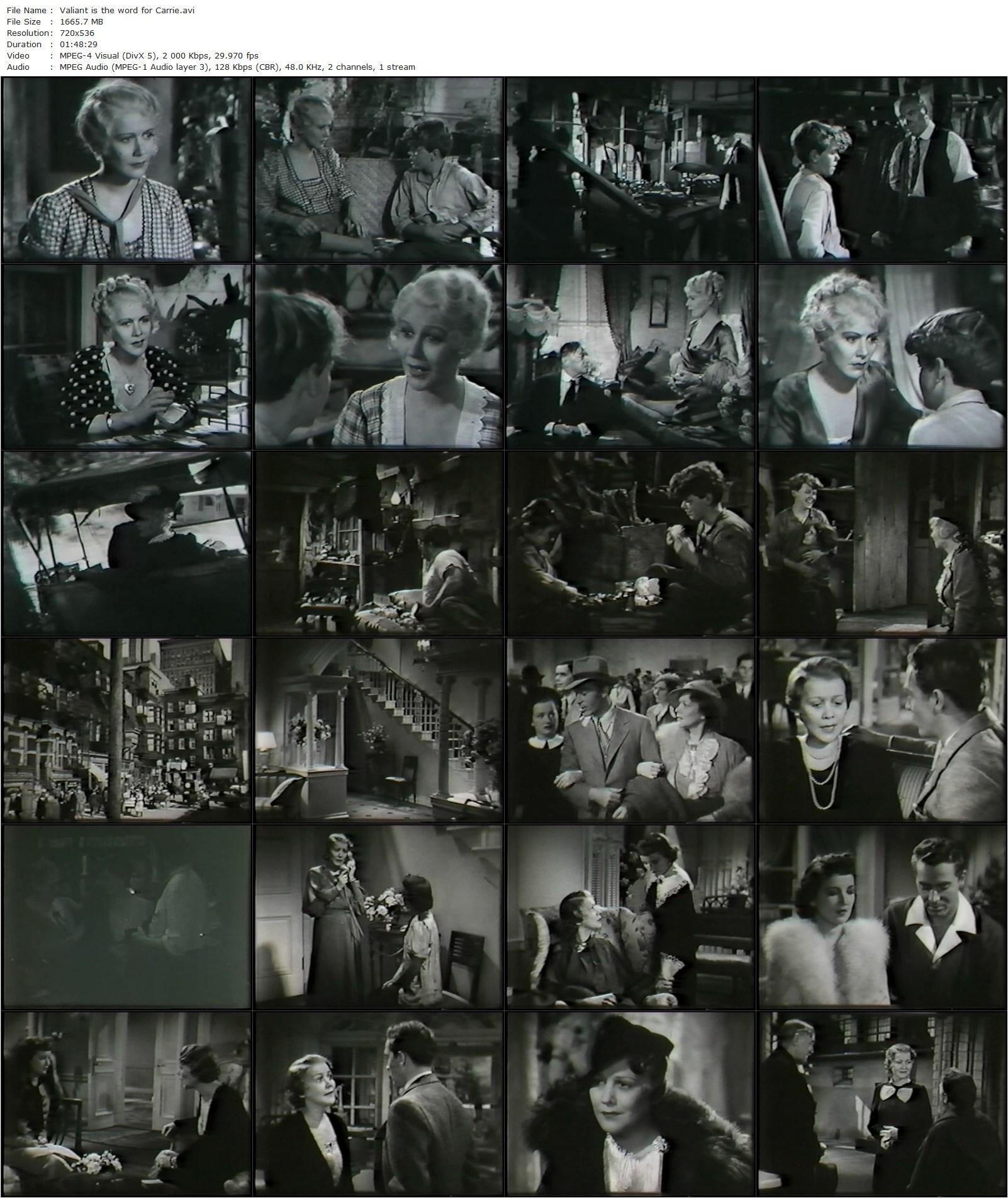 Valiant Is the Word for Carrie (1936) Wesley Ruggles, Gladys George, Arline Judge, John Howard-poster