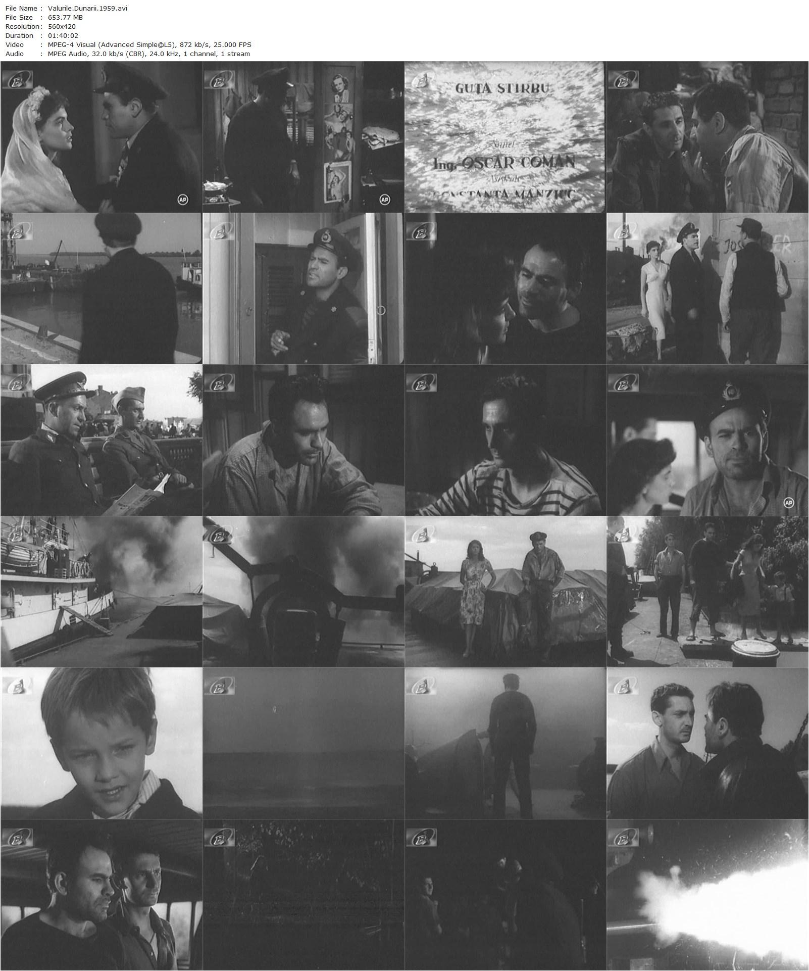 The Waves of the Danube AKA Valurile Dunarii (1960) Liviu Ciulei, Lazar Vrabie, Irina Petrescu-poster