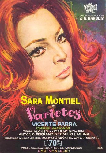 Varietés (1971) Juan Antonio Bardem, Sara Montiel, Vicente Parra, Chris Avram