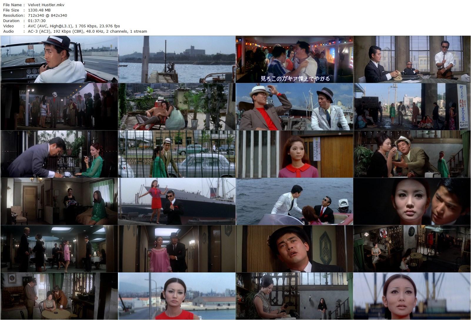 Velvet Hustler (1967) Toshio Masuda, Tetsuya Watari, Ruriko Asaoka, Jô Shishido-poster