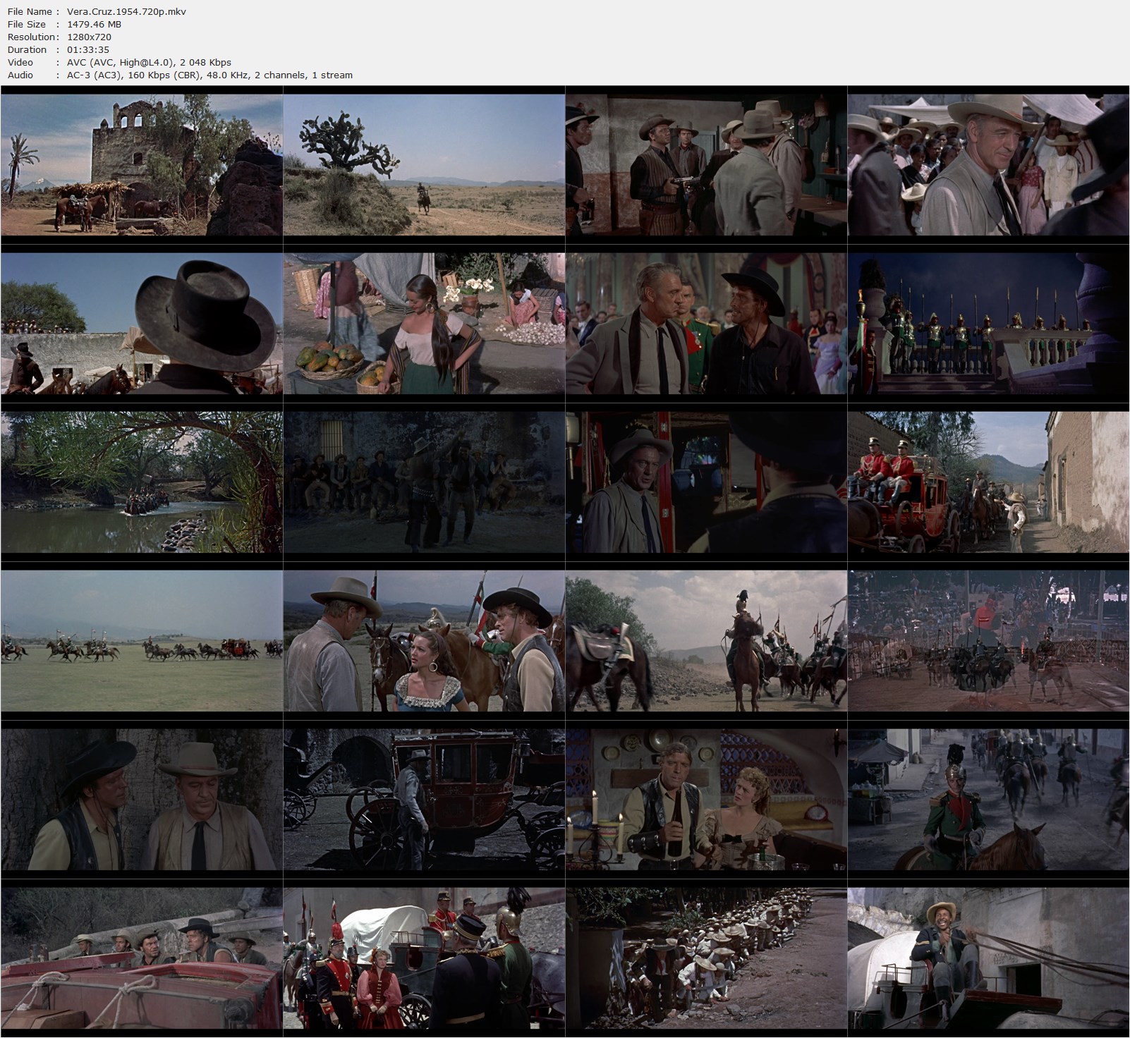 Vera Cruz (1954) Robert Aldrich, Gary Cooper, Burt Lancaster, Denise Darcel, Adventure, Western-poster