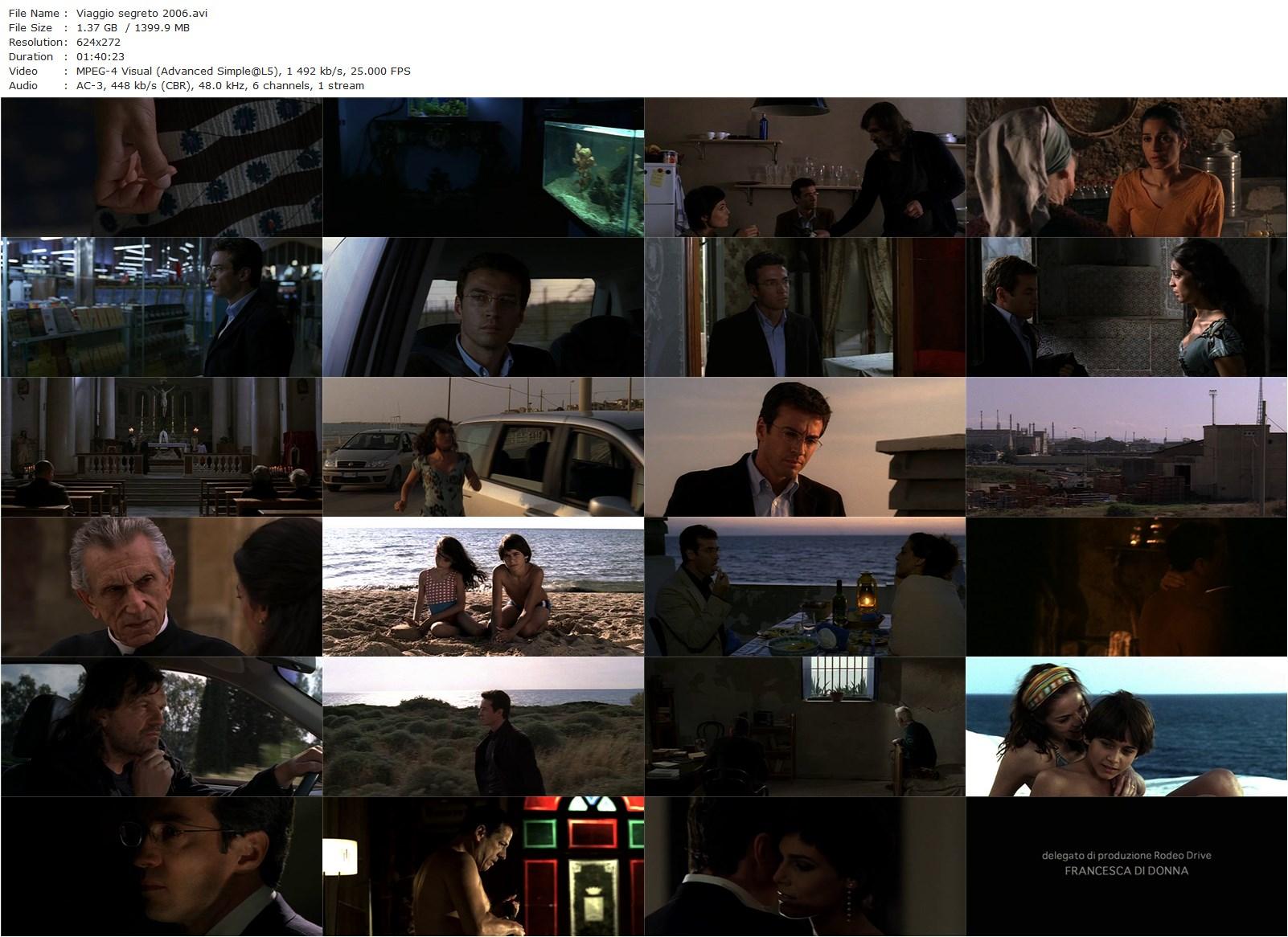 Secret Journey AKA Viaggio segreto (2006) Roberto Andò, Alessio Boni, Donatella Finocchiaro, Valeria Solarino-poster