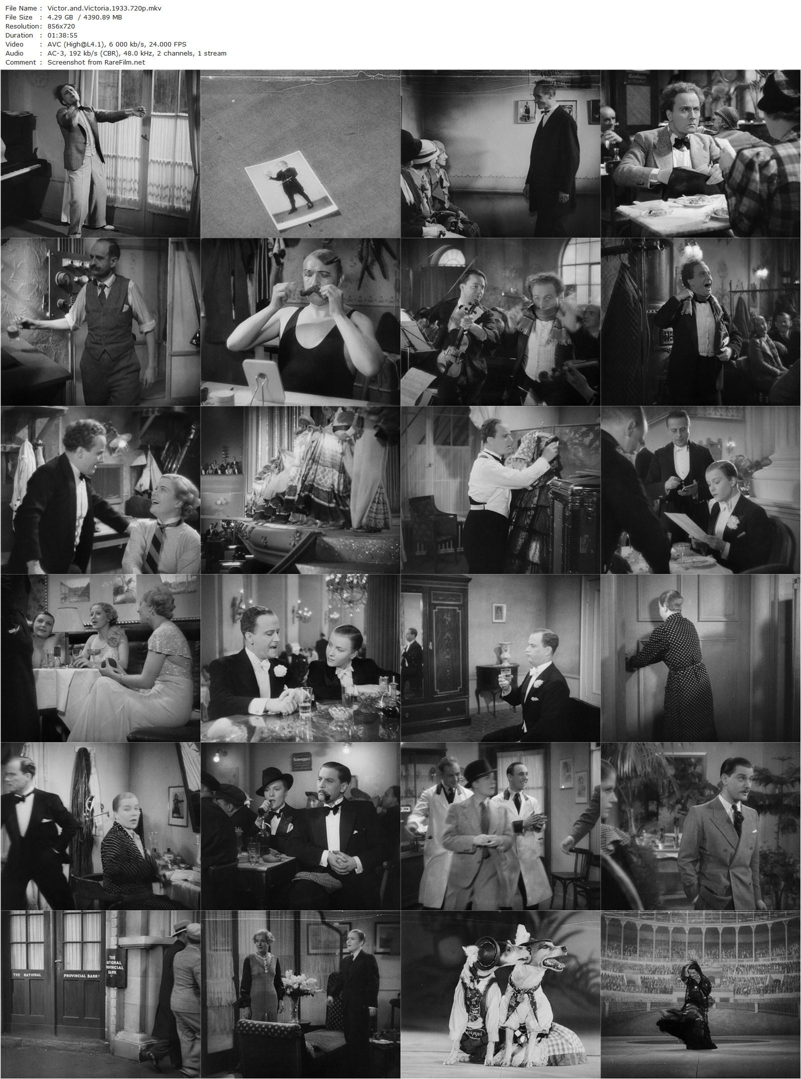 Victor and Victoria / Viktor und Viktoria (1933) Reinhold Schünzel, Renate Müller, Hermann Thimig, Hilde Hildebrand-poster