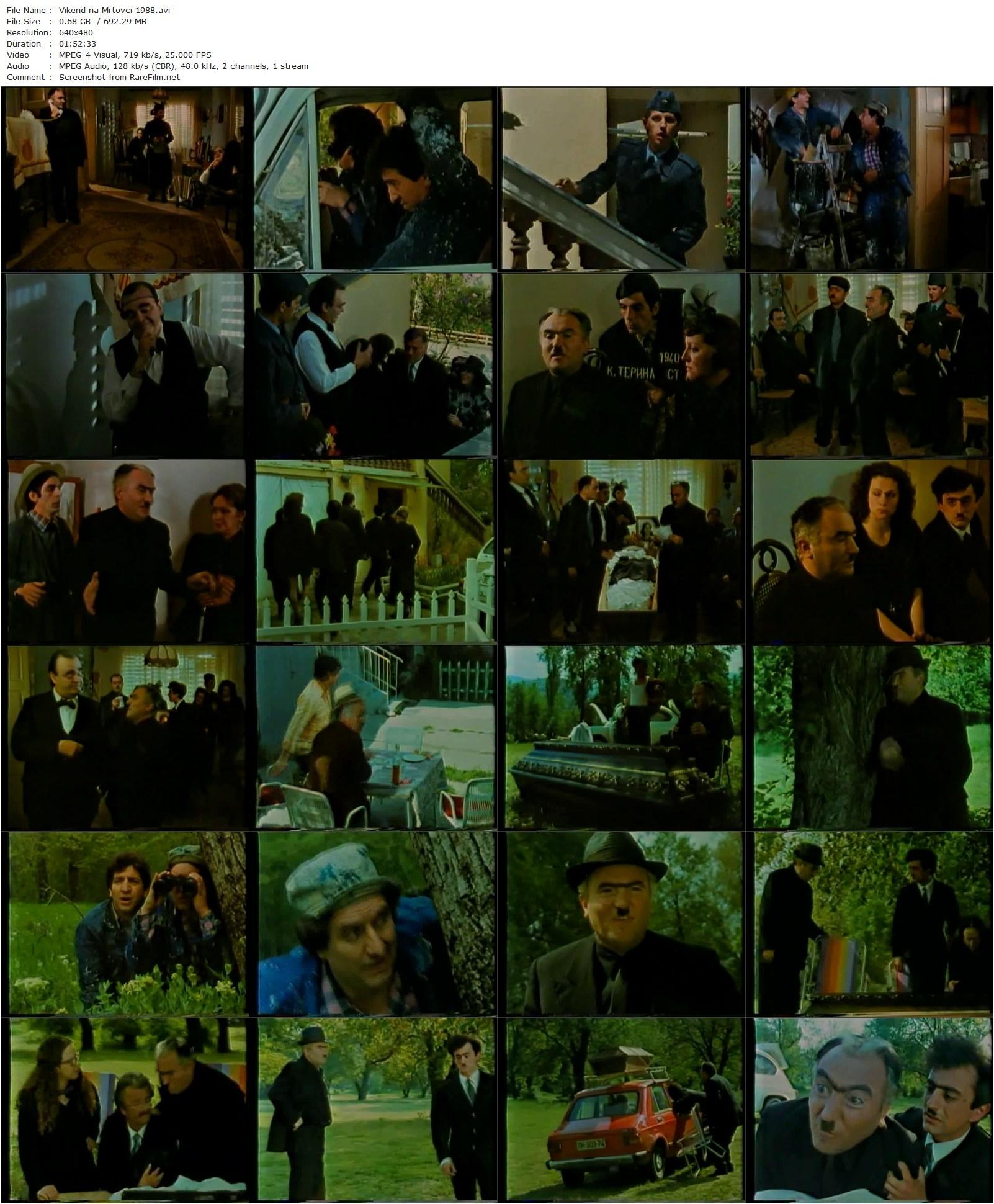 A Weekend of Deceased Persons / Vikend na mrtovci (1988) Nikola-Kole Angelovski, Dimce Meskovski, Vladimir-Dadi Angelovski, Djordji Jolevski-poster