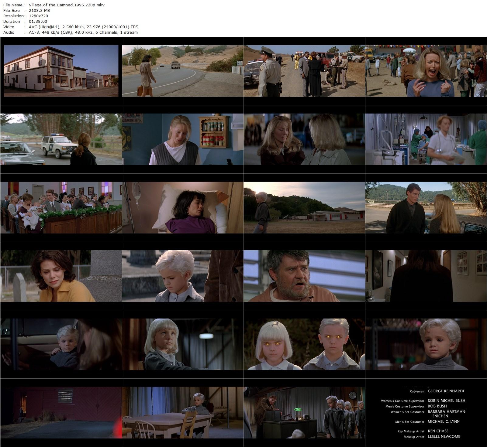 Village of the Damned (1995) John Carpenter, Christopher Reeve, Kirstie Alley, Linda Kozlowski-poster