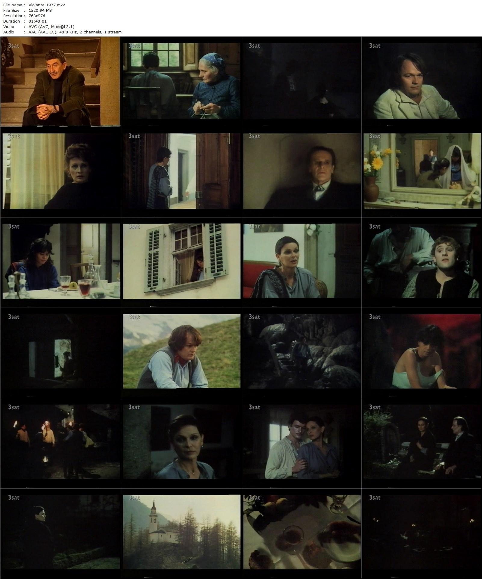 Violanta (1977) Daniel Schmid, Lucia Bosé, Maria Schneider, Lou Castel-poster