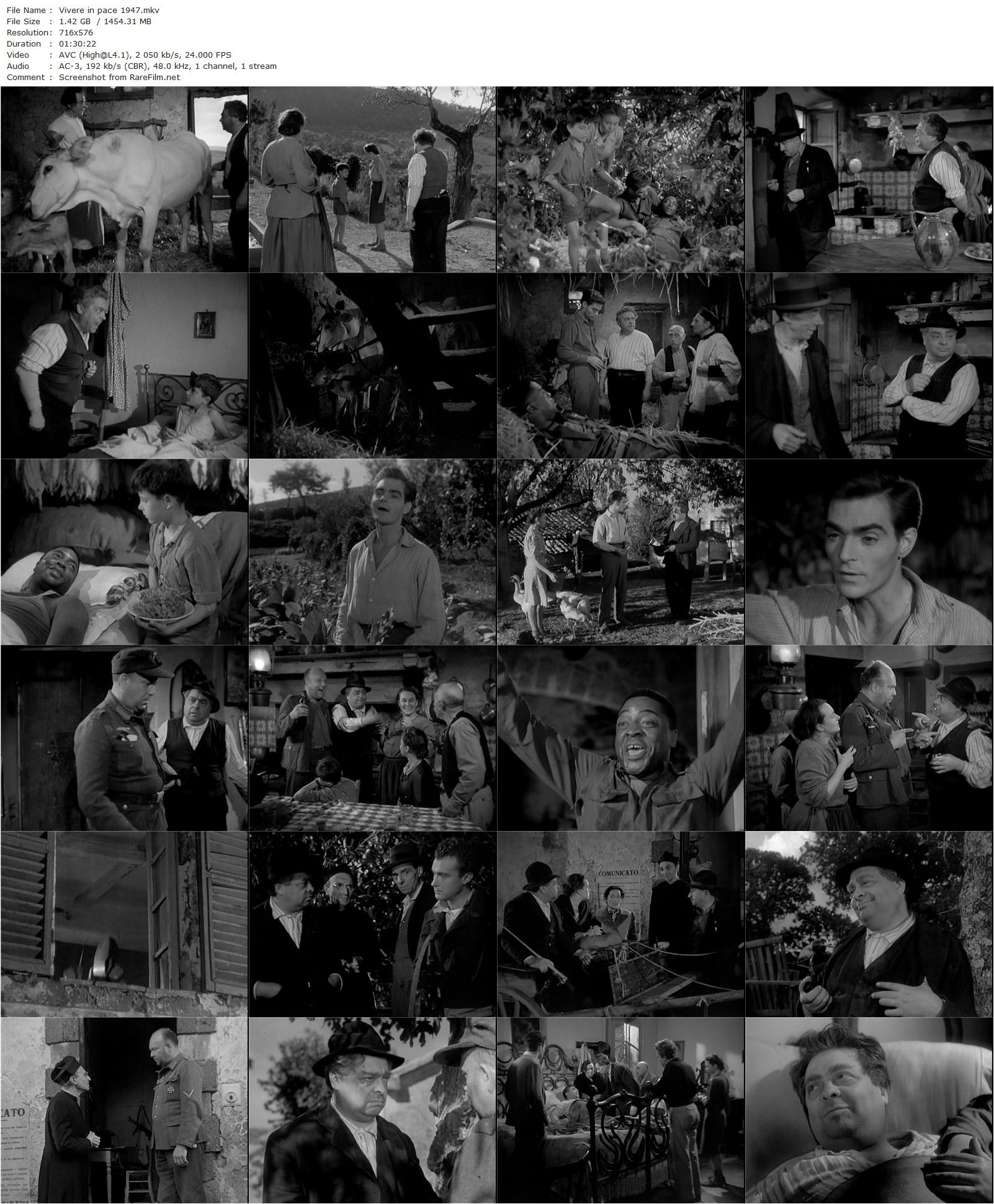 To Live in Peace / Vivere in pace (1947) Luigi Zampa, Aldo Fabrizi, Joseph Garland Moore Jr., Mirella Monti-poster