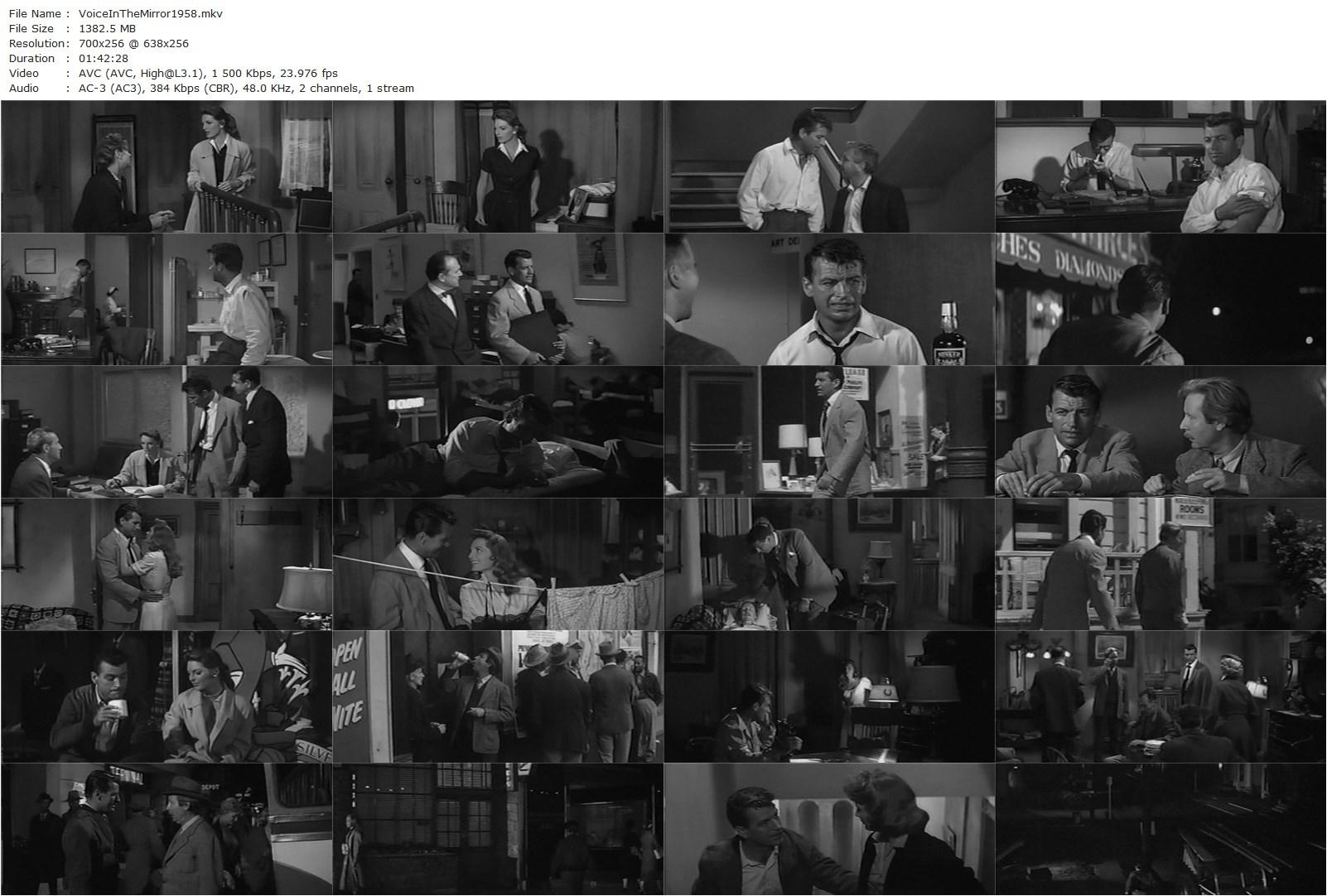 Voice in the Mirror (1958) Harry Keller, Richard Egan, Julie London, Walter Matthau-poster