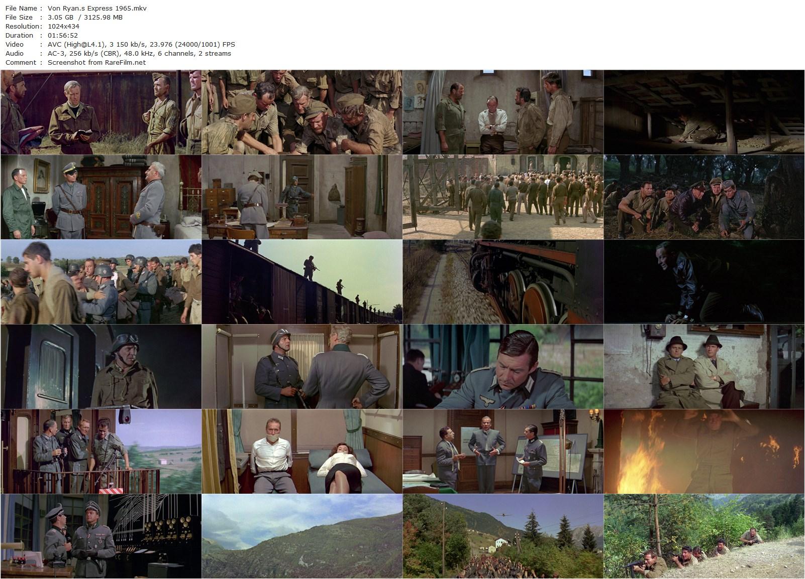 Von Ryan’s Express (1965) Mark Robson, Frank Sinatra-poster