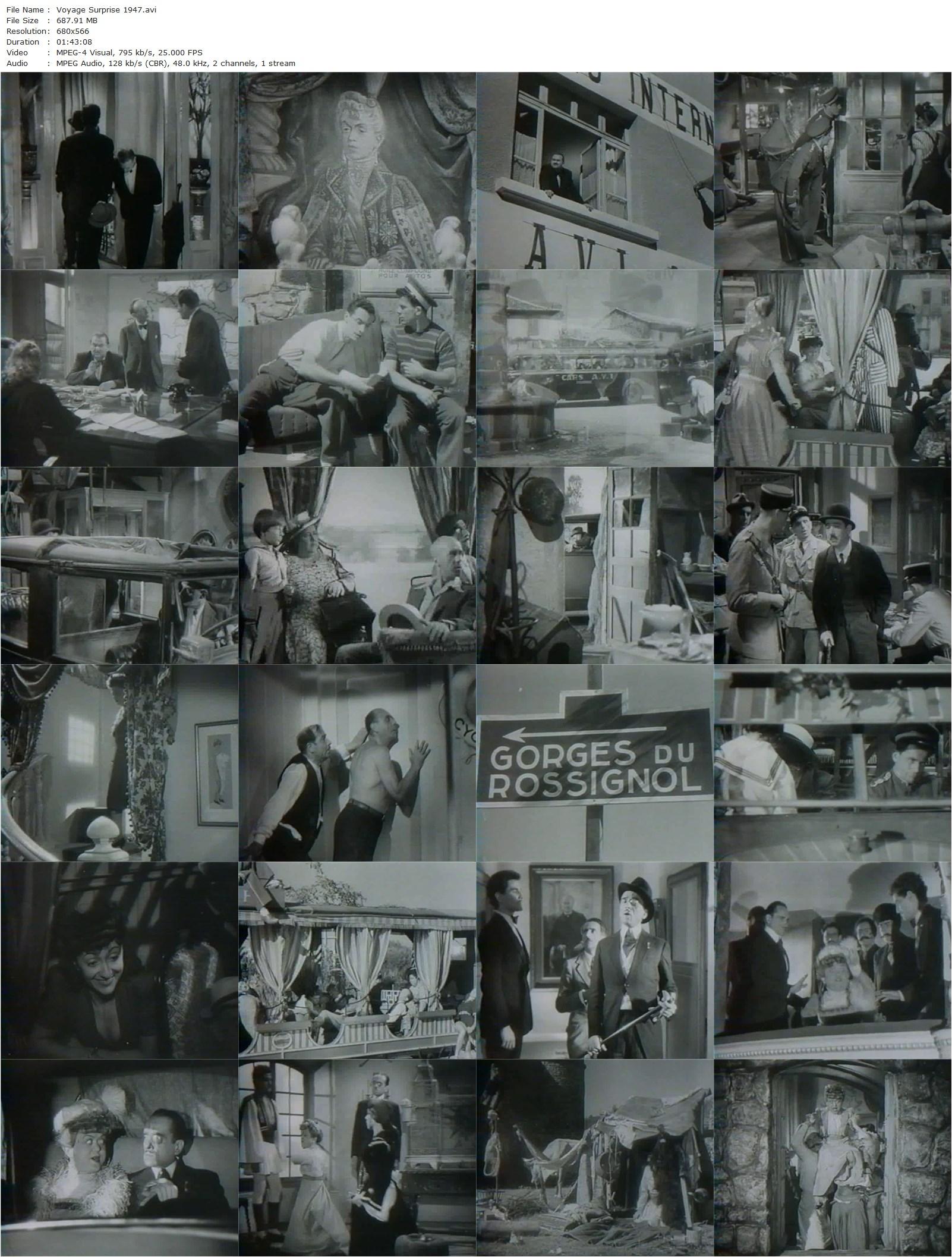 Voyage surprise (1947) Pierre Prévert, Thérèse Aspar, Maurice Baquet, René Bourbon-poster