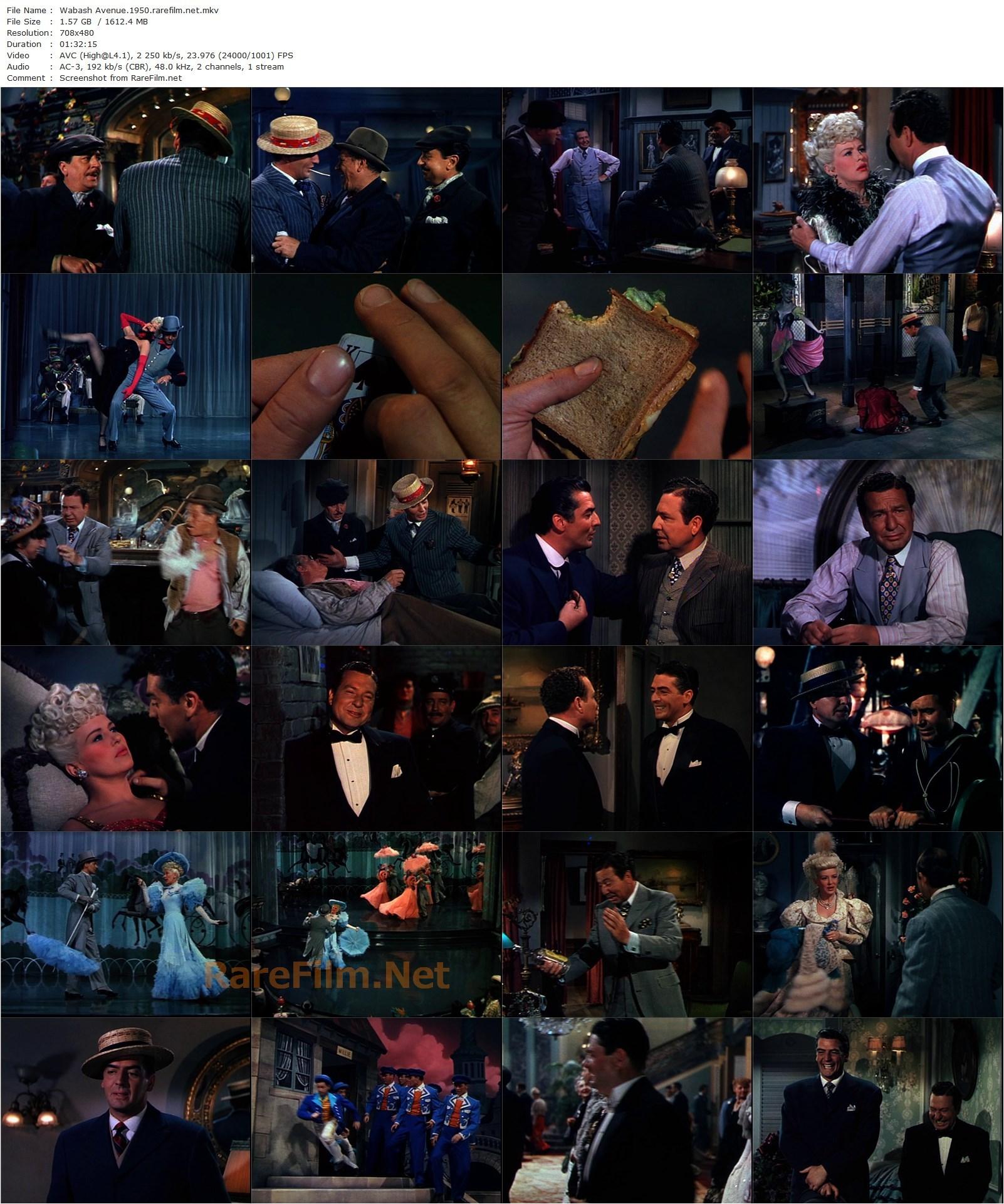 Wabash Avenue (1950) Henry Koster, Betty Grable, Victor Mature, Phil Harris-poster