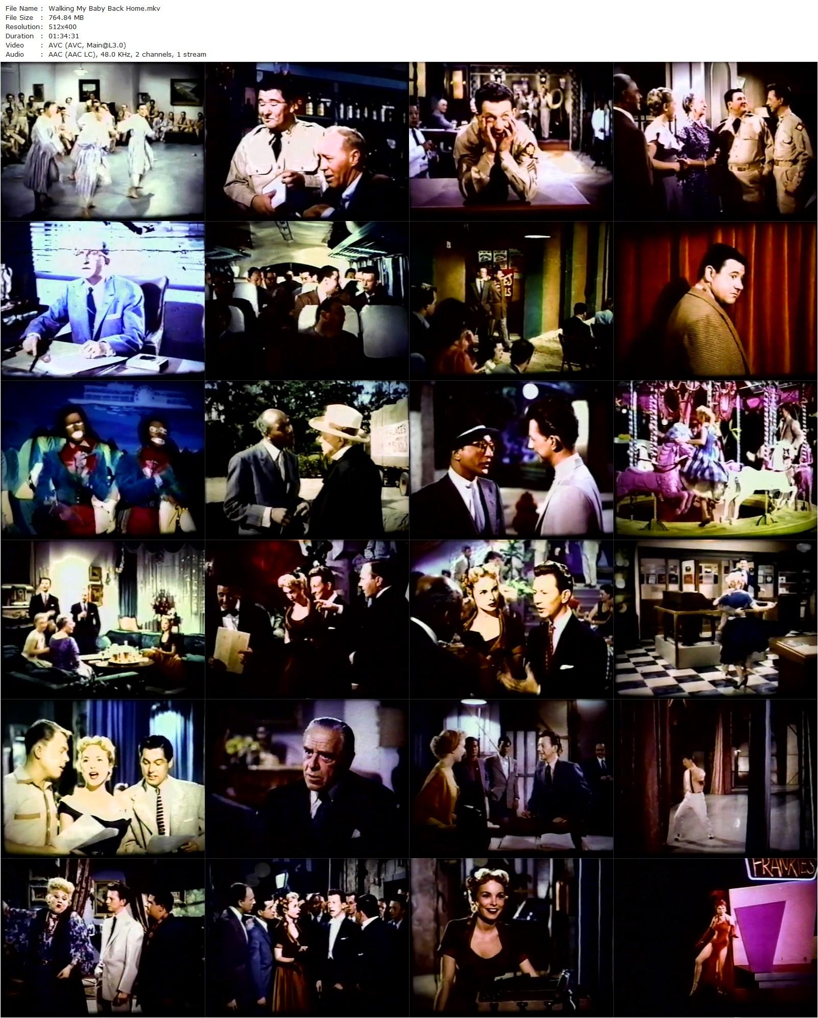 Walking My Baby Back Home (1953) Lloyd Bacon, Donald O’Connor, Janet Leigh, Buddy Hackett-poster