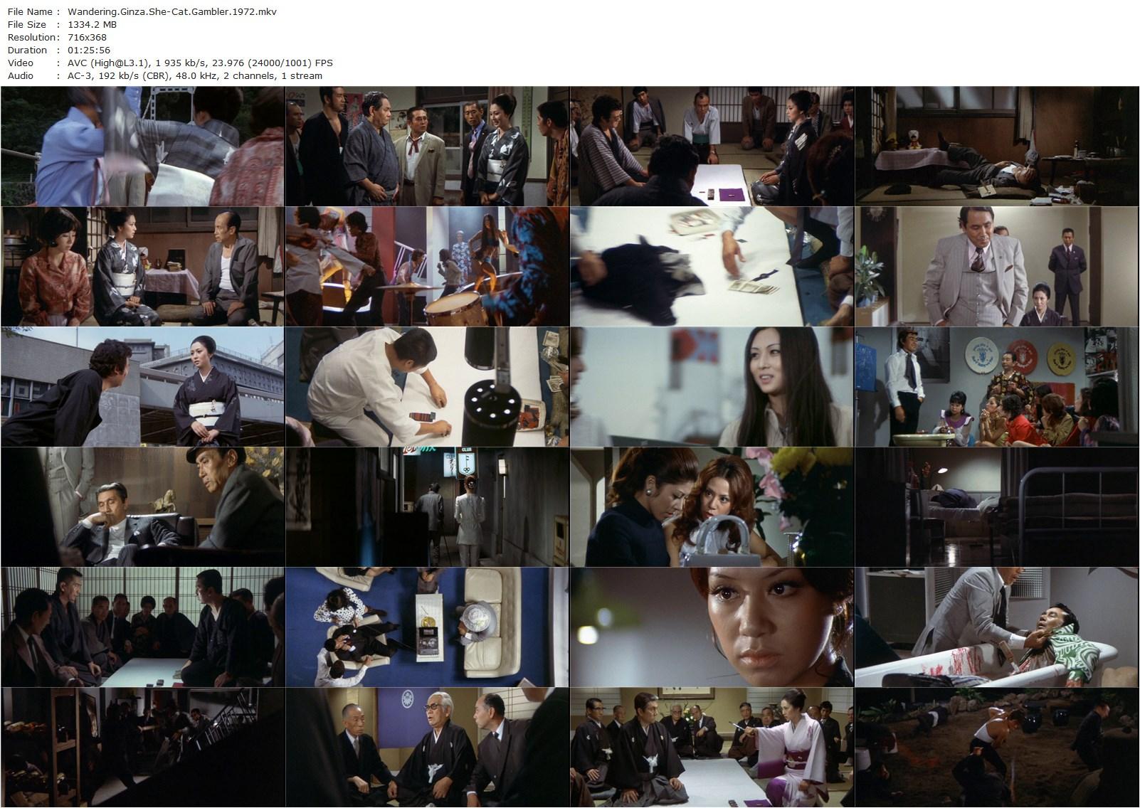 Wandering Ginza Butterfly 2: She-Cat Gambler AKA Gincho nagaremono mesuneko bakuchi (1972) Kazuhiko Yamaguchi, Meiko Kaji, Shin’ichi Chiba, Shingo Yamashiro-poster