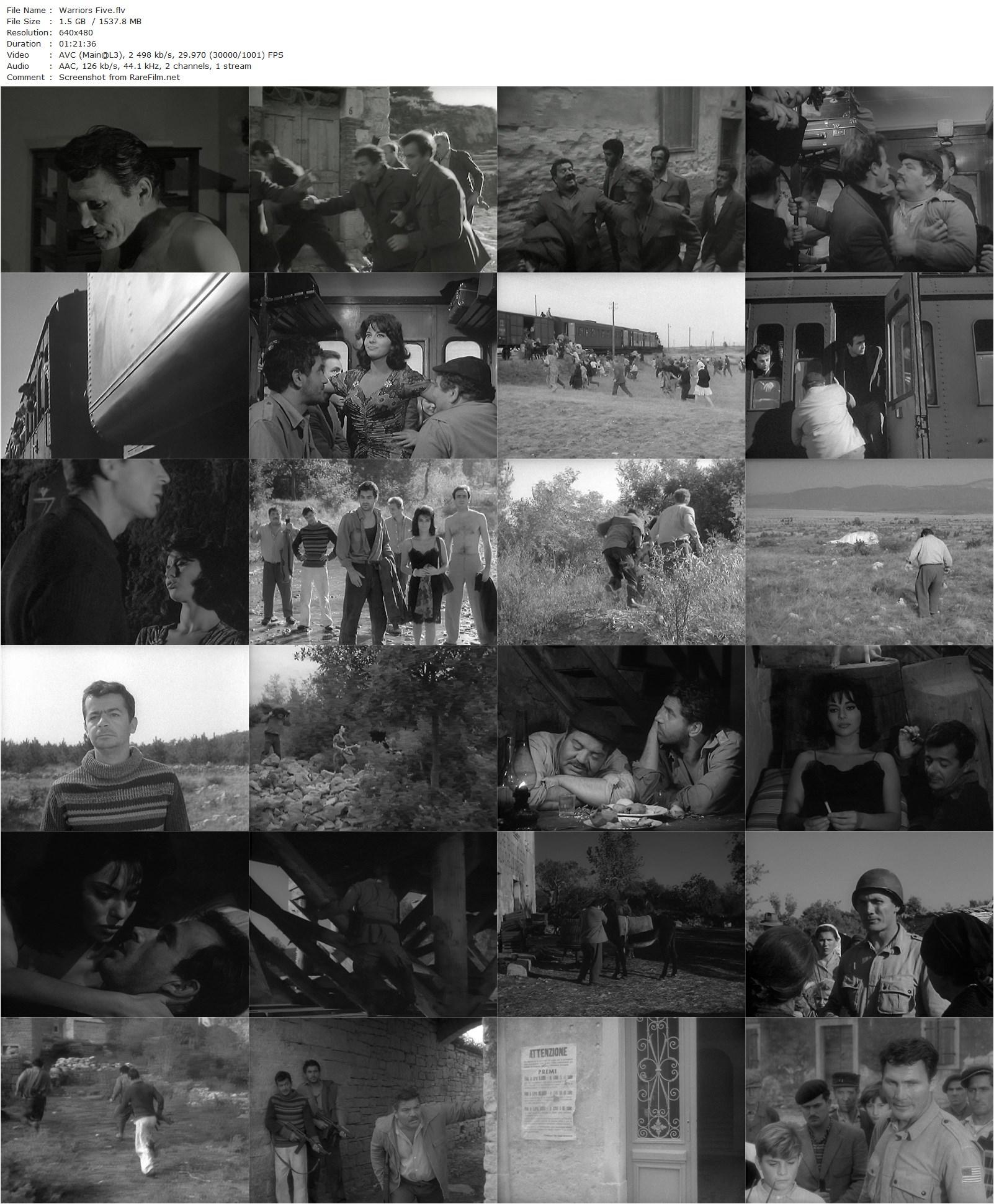 Warriors Five (1962) Leopoldo Savona-poster