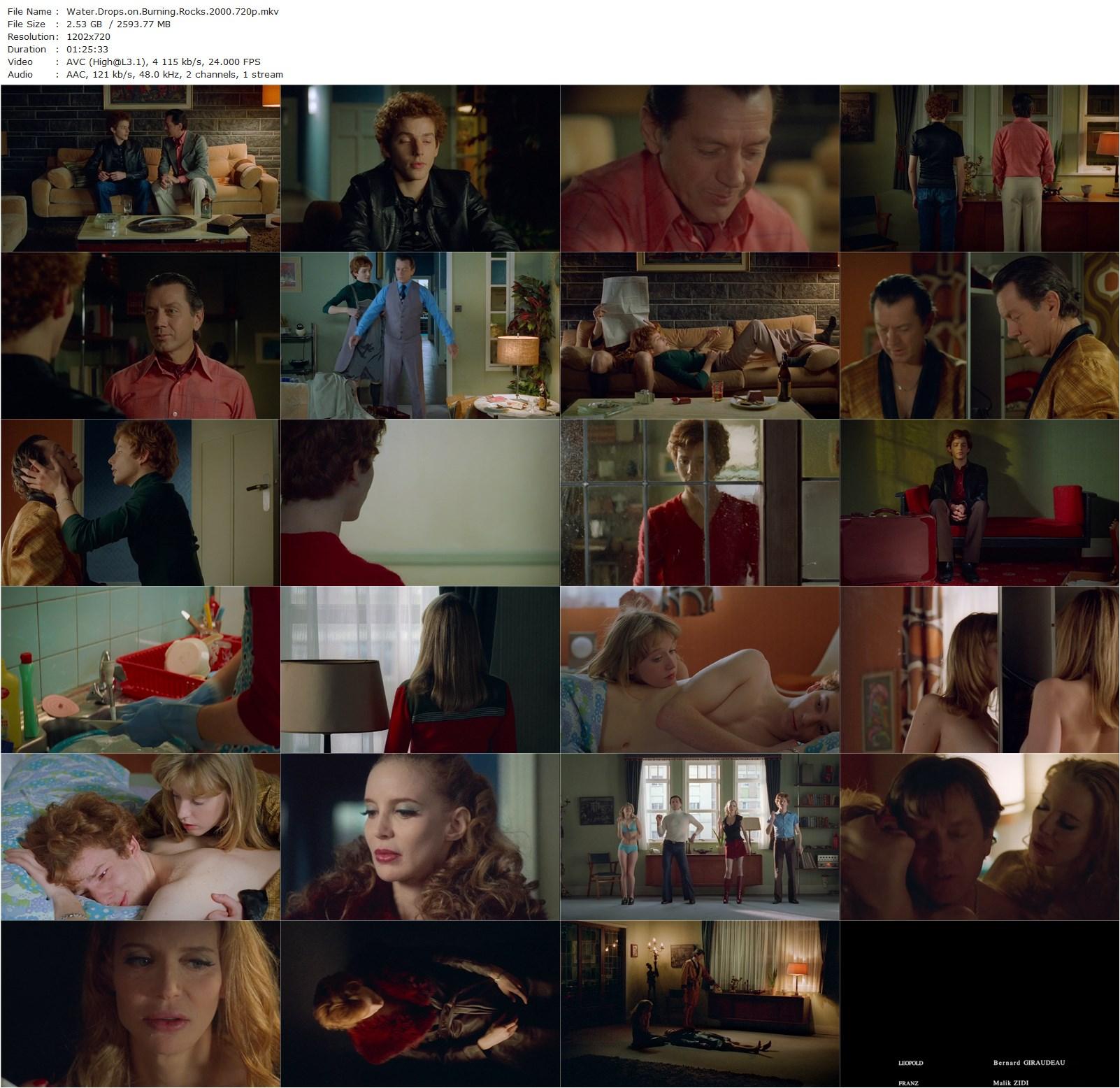 Water Drops on Burning Rocks AKA Gouttes d’eau sur pierres brûlantes (2000) François Ozon, Bernard Giraudeau, Malik Zidi, Ludivine Sagnier-poster