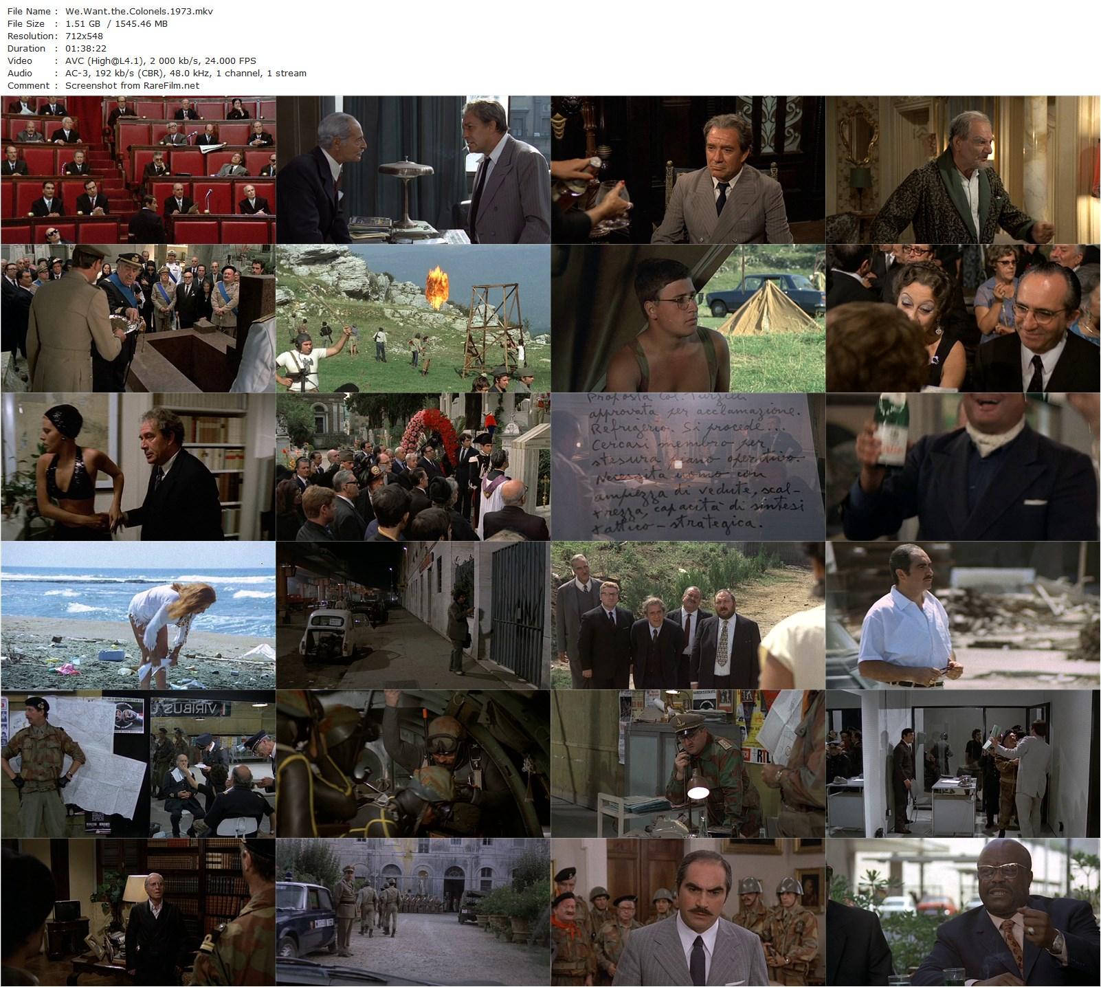 We Want the Colonels / Vogliamo i colonnelli (1973) Mario Monicelli, Ugo Tognazzi, Claude Dauphin, Duilio Del Prete-poster