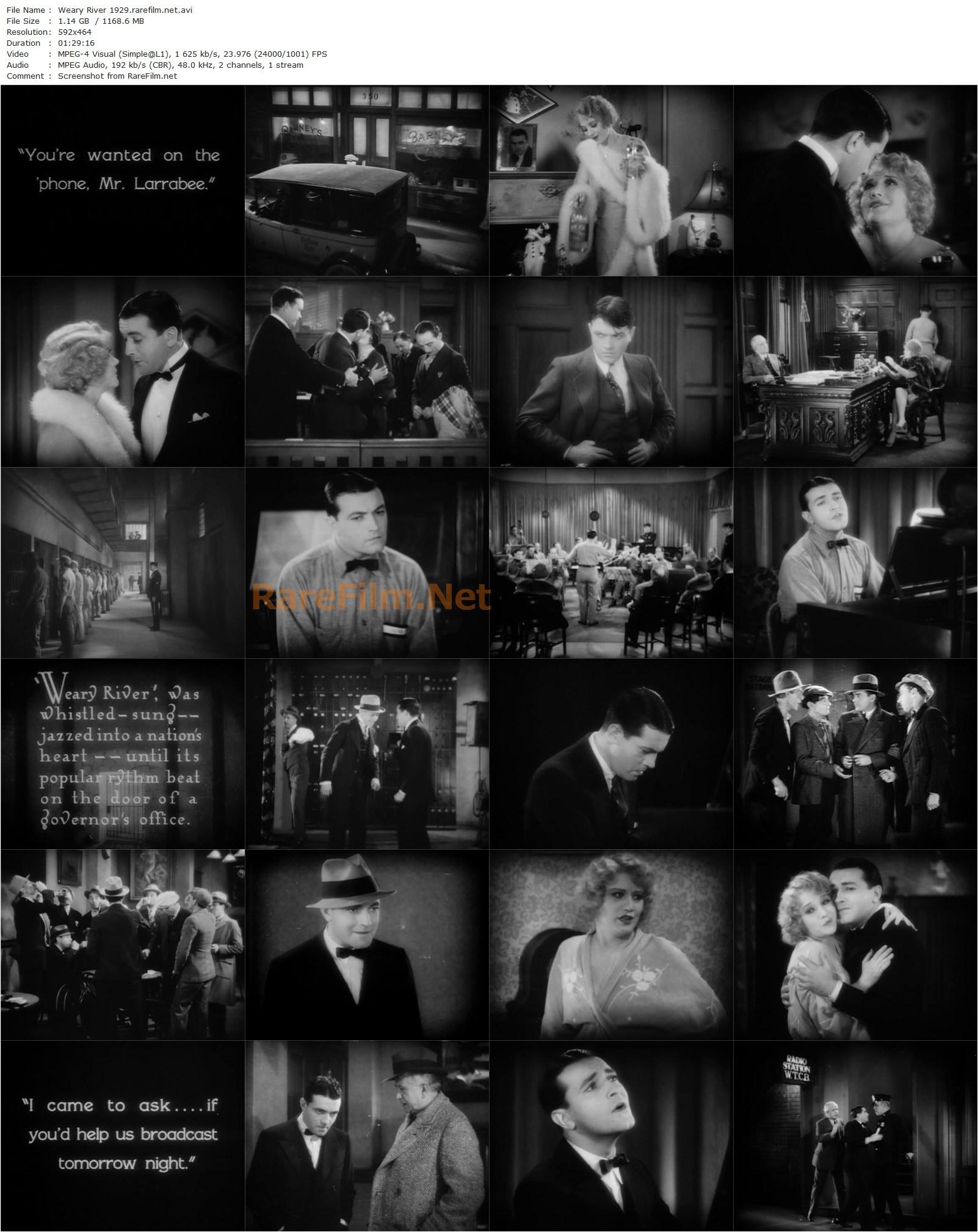 Weary River (1929) Frank Lloyd, Richard Barthelmess, Betty Compson, William Holden-poster