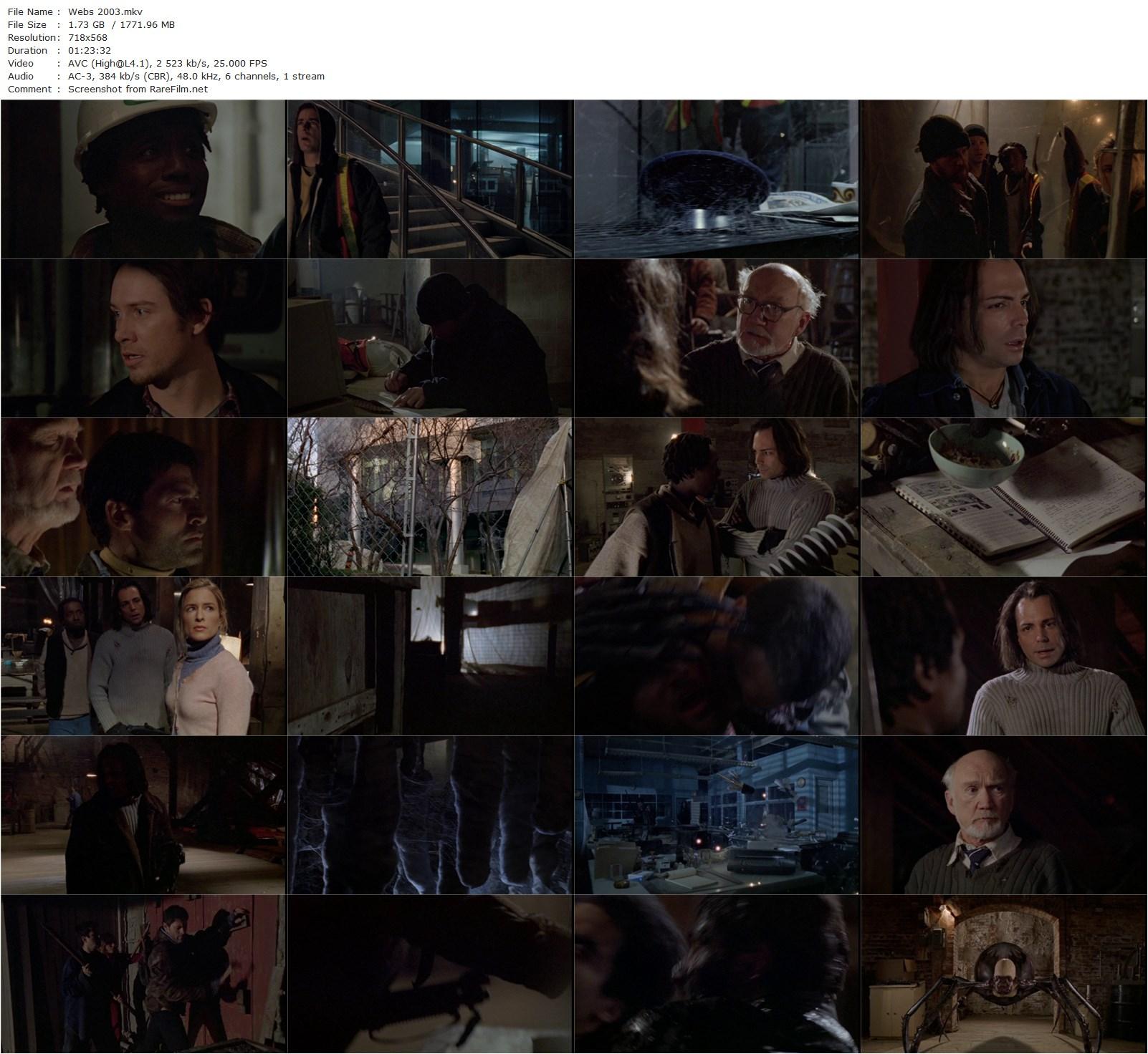 Webs (2003) David Wu, Richard Grieco, Kate Greenhouse, Colin Fox-poster