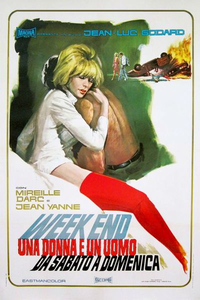 Weekend AKA Week End (1967) Jean-Luc Godard, Mireille Darc, Jean Yanne, Jean-Pierre Kalfon