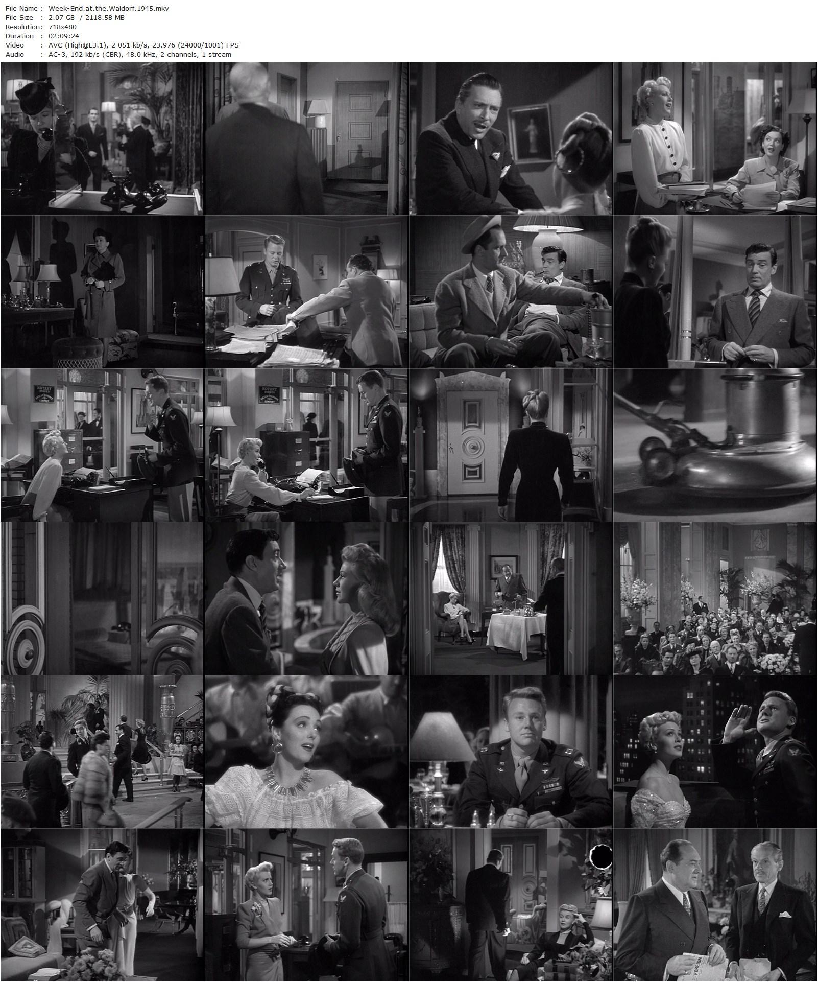 Week-End at the Waldorf (1945) Robert Z. Leonard, Ginger Rogers, Lana Turner, Walter Pidgeon-poster