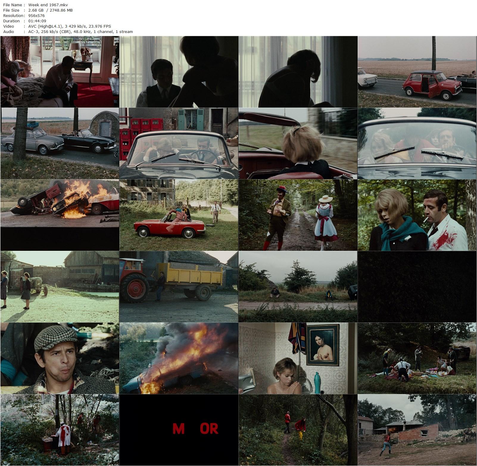 Weekend AKA Week End (1967) Jean-Luc Godard, Mireille Darc, Jean Yanne, Jean-Pierre Kalfon-poster