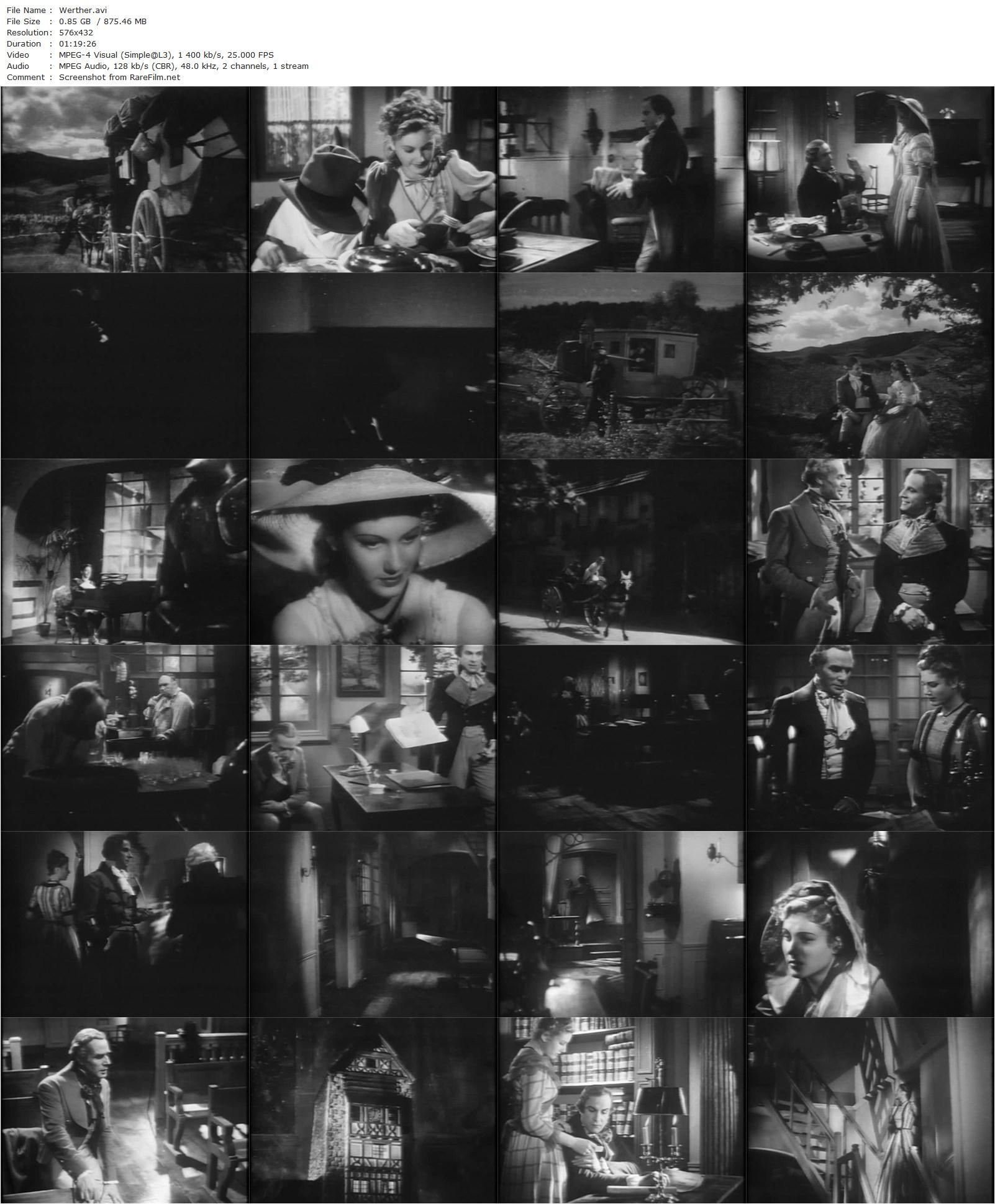 Le roman de Werther (1938) Max Ophüls-poster