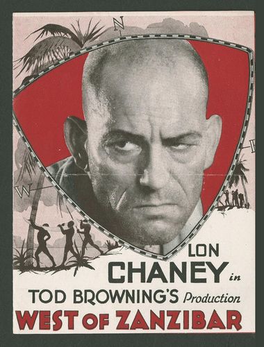 West of Zanzibar (1928) Tod Browning, Lon Chaney, Lionel Barrymore, Mary Nolan