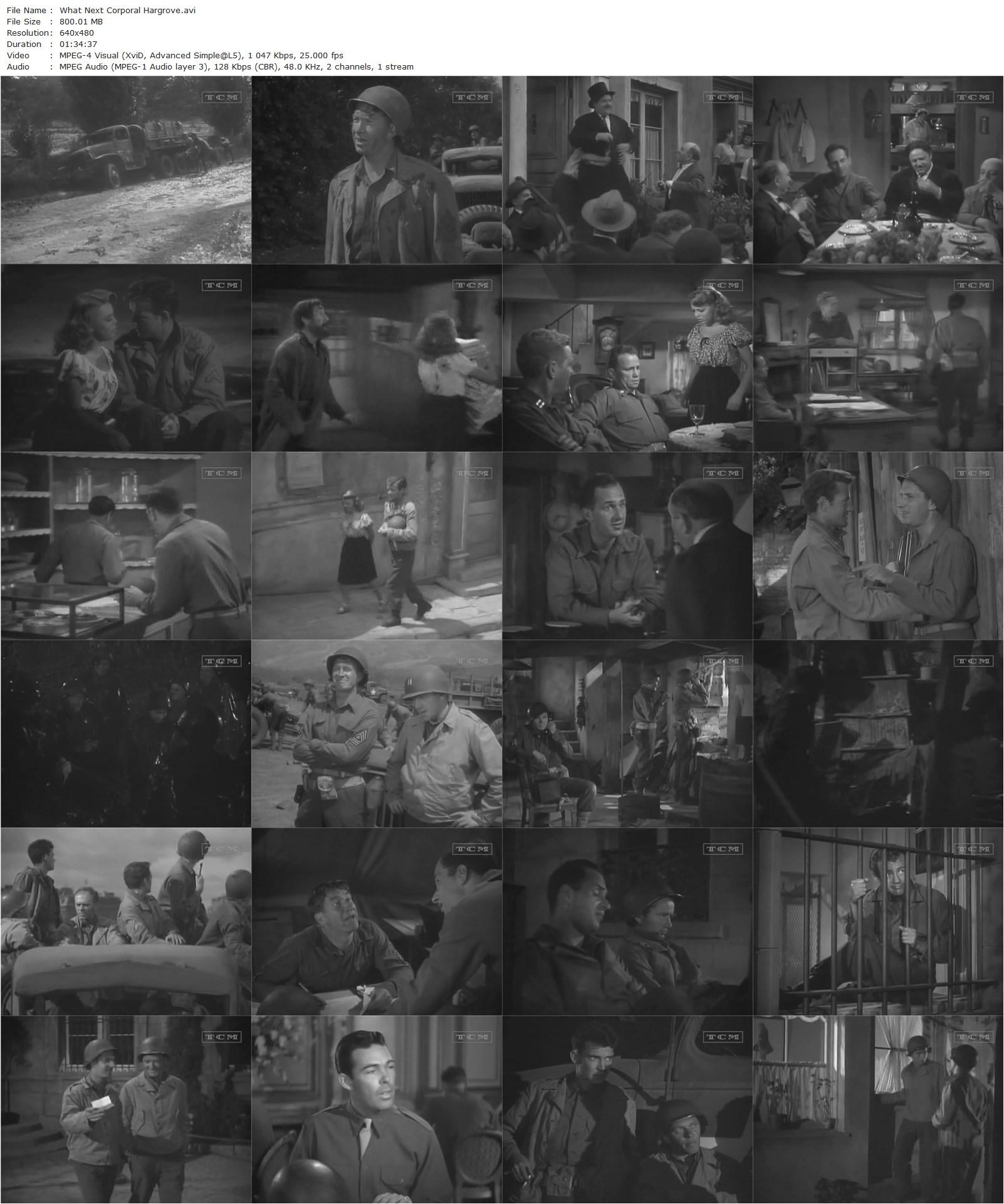 What Next, Corporal Hargrove? (1945) Richard Thorpe, Robert Walker, Keenan Wynn, Jean Porter-poster