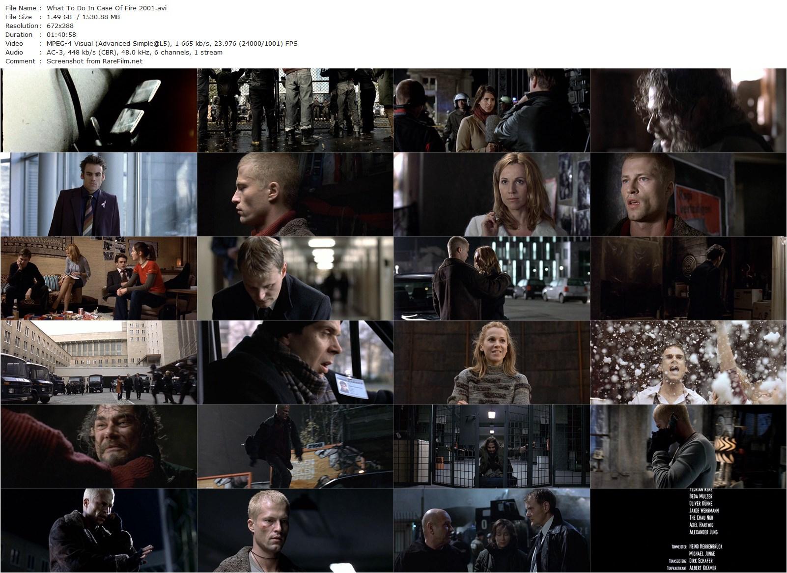 What to Do in Case of Fire (2001) Gregor Schnitzler-poster