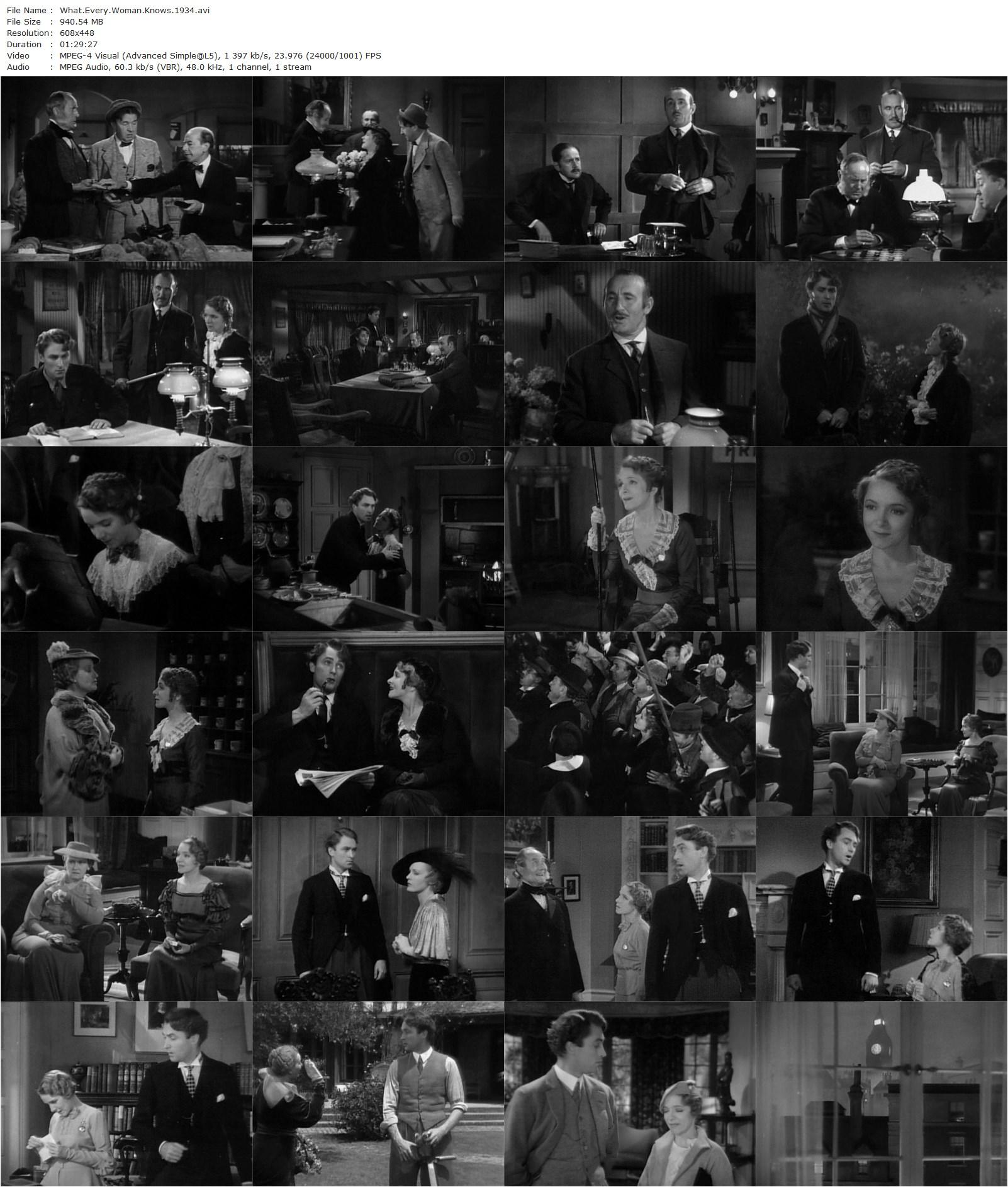 What Every Woman Knows (1934) Gregory La Cava, Helen Hayes, Brian Aherne, Madge Evans-poster