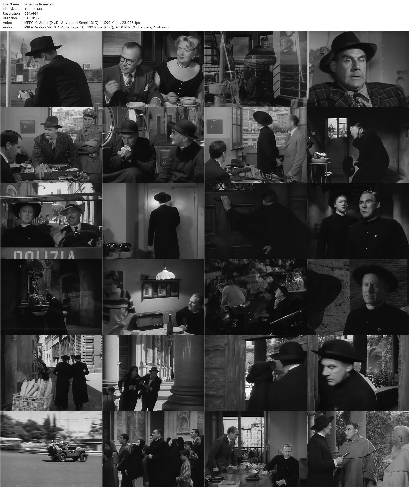 When in Rome (1952) Clarence Brown, Van Johnson, Paul Douglas, Joseph Calleia-poster