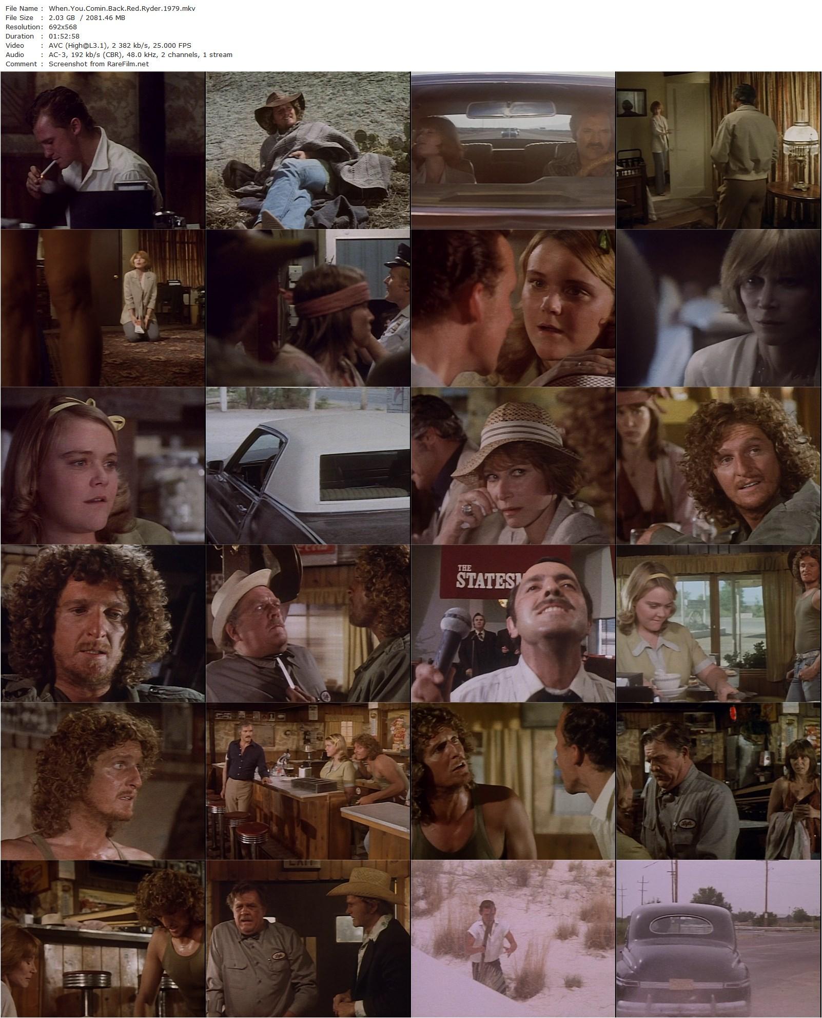 When You Comin’ Back, Red Ryder (1979) Milton Katselas, Candy Clark, Marjoe Gortner, Stephanie Faracy-poster