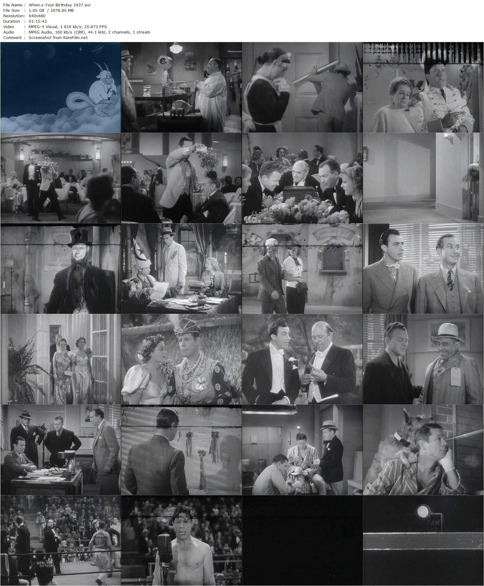 When’s Your Birthday? (1937) Harry Beaumont, Robert Clampett, Joe E. Brown, Marian Marsh, Fred Keating-poster