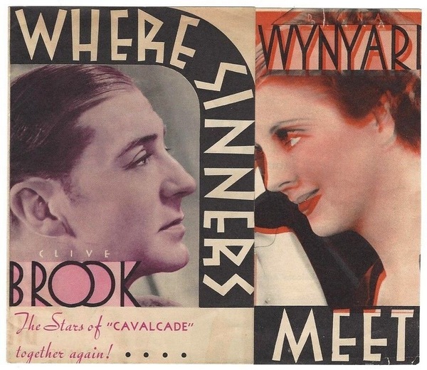 Where Sinners Meet (1934) J. Walter Ruben, Diana Wynyard, Clive Brook, Billie Burke