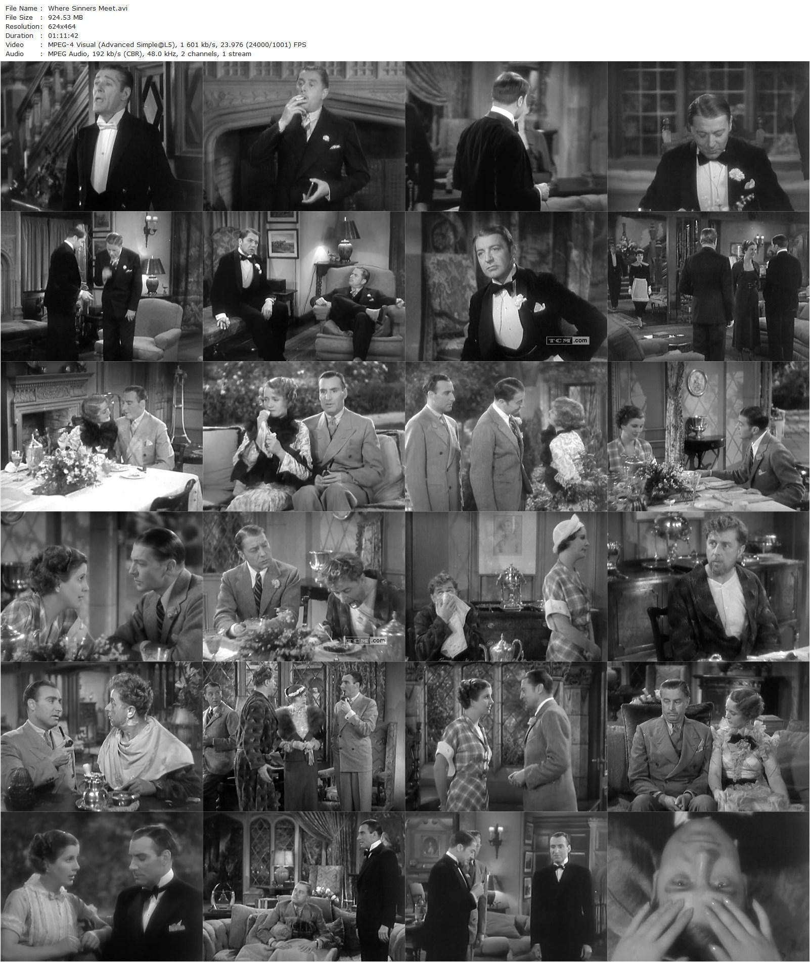 Where Sinners Meet (1934) J. Walter Ruben, Diana Wynyard, Clive Brook, Billie Burke-poster