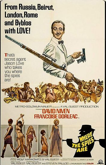 Where the Spies Are (1966) Val Guest, David Niven, Françoise Dorléac, John Le Mesurier