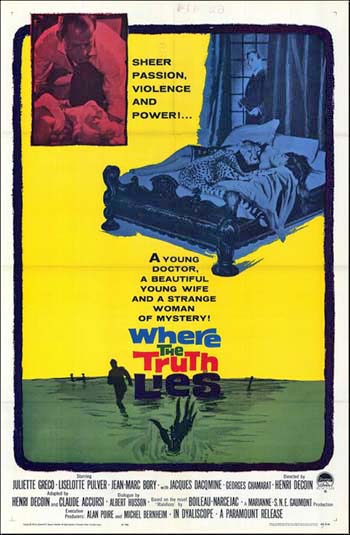 Where the Truth Lies (1962) Henri Decoin, Juliette Gréco, Jean-Marc Bory, Liselotte Pulver