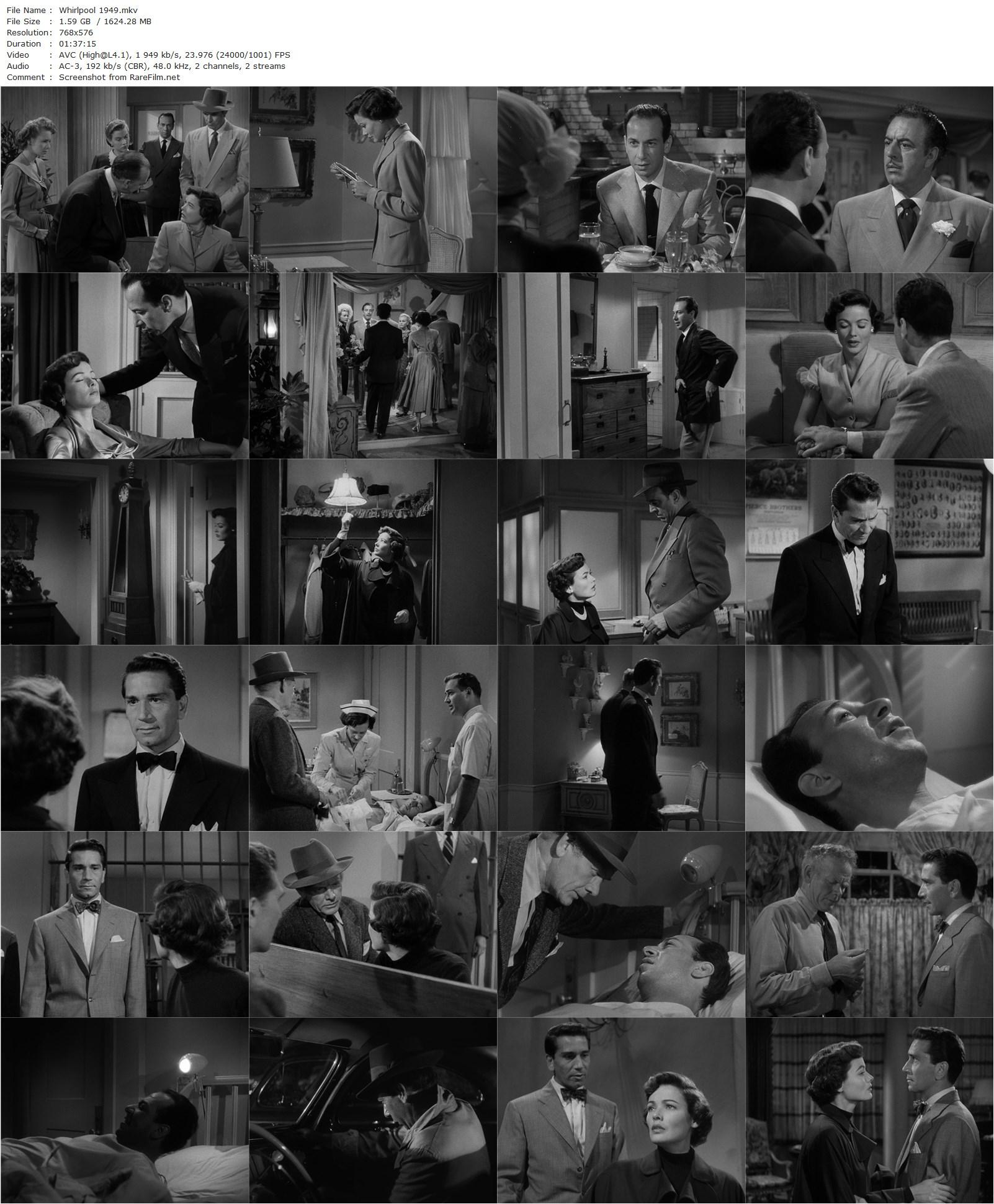 Whirlpool (1949) Otto Preminger, Gene Tierney, Richard Conte, José Ferrer-poster