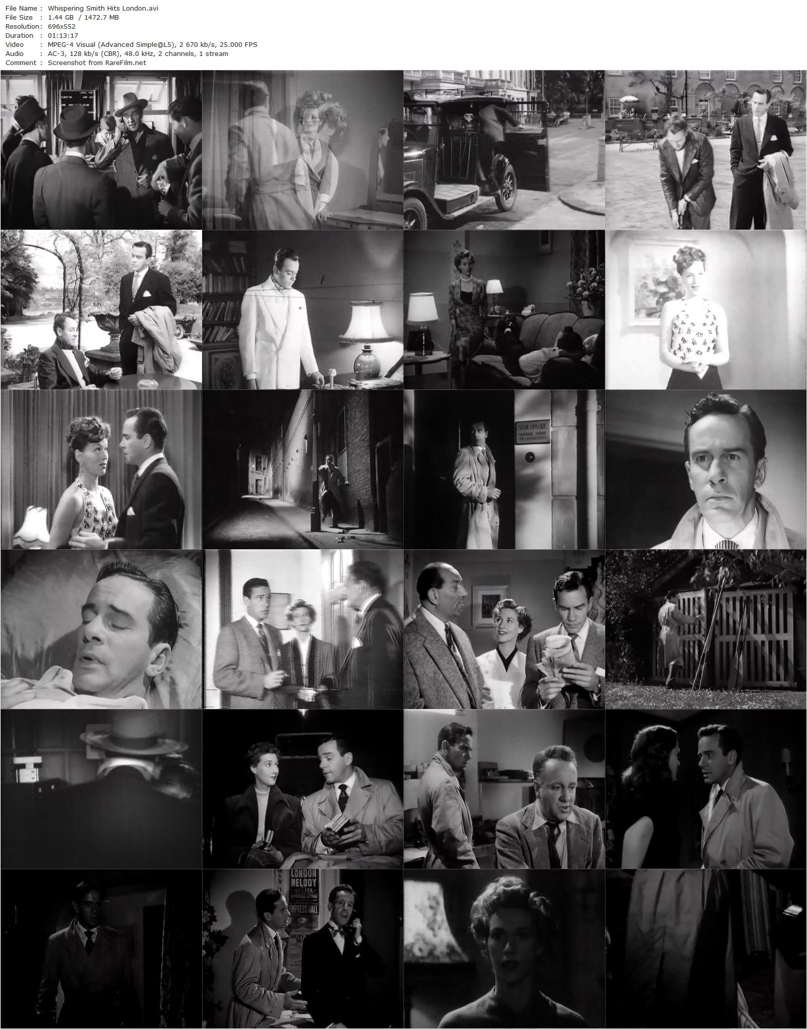 Whispering Smith Hits London (1952) Francis Searle, Richard Carlson, Greta Gynt, Rona Anderson-poster