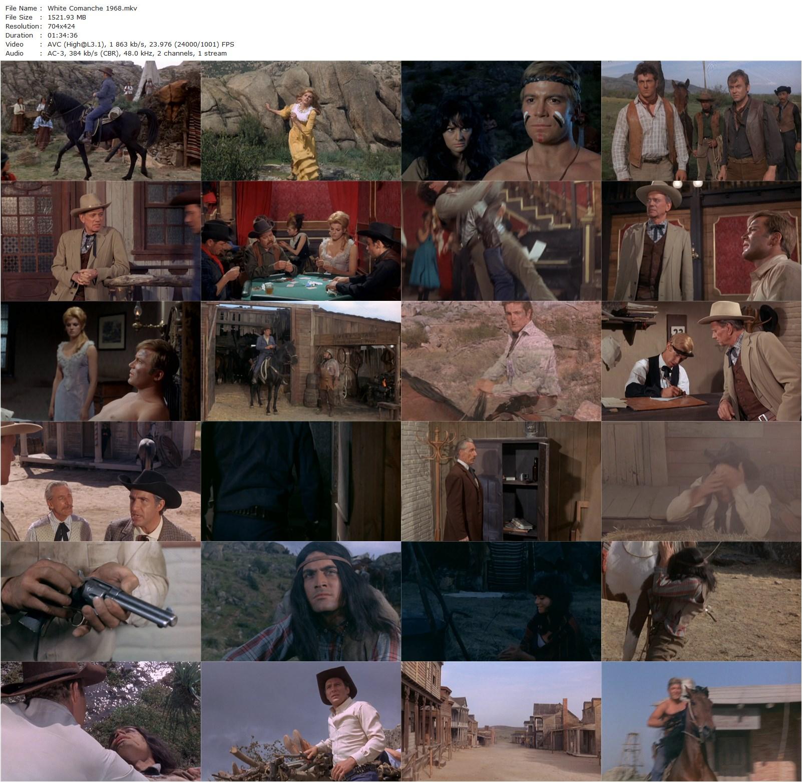 White Comanche AKA Comanche blanco (1968) José Briz Méndez, Joseph Cotten, William Shatner, Rosanna Yanni-poster