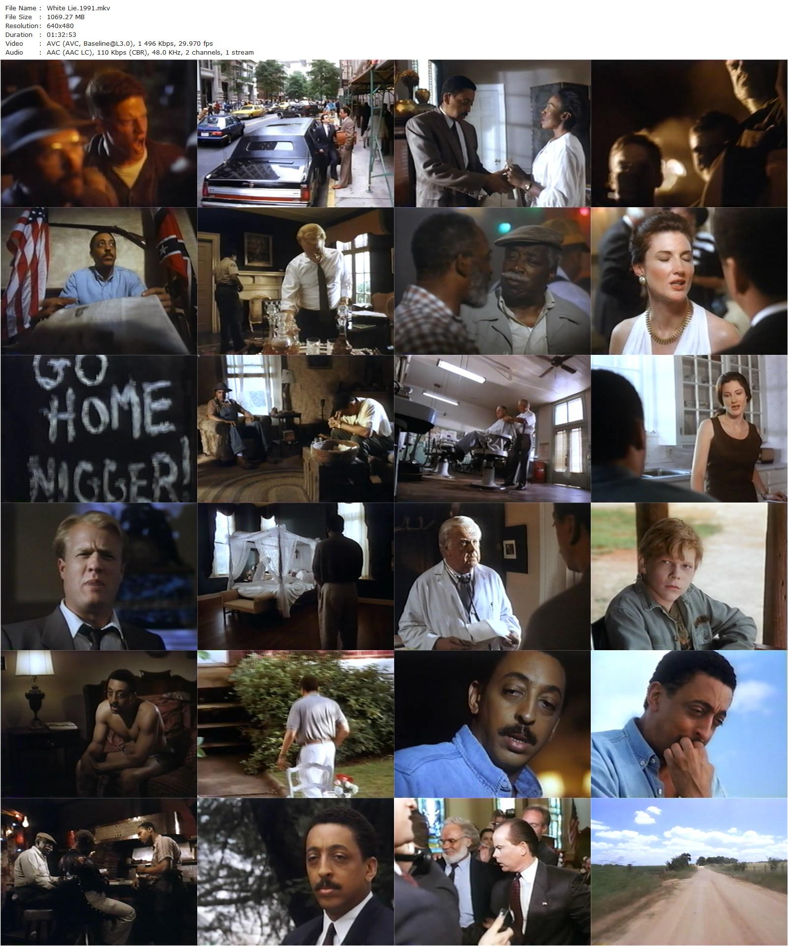 White Lie (1991) Bill Condon, Gregory Hines, Annette O’Toole, Bill Nunn-poster