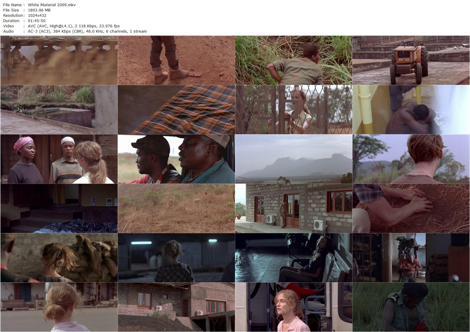 White Material (2009) Claire Denis, Isabelle Huppert, Christopher Lambert, Isaach De Bankolé-poster